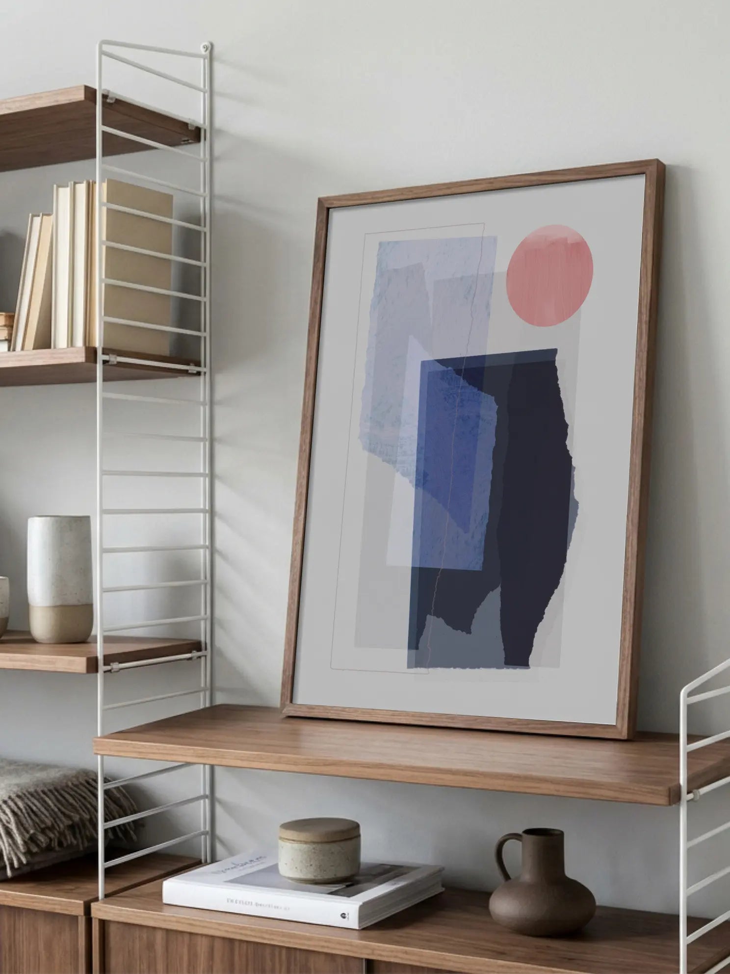 Abstract Shapes and Sun Poster