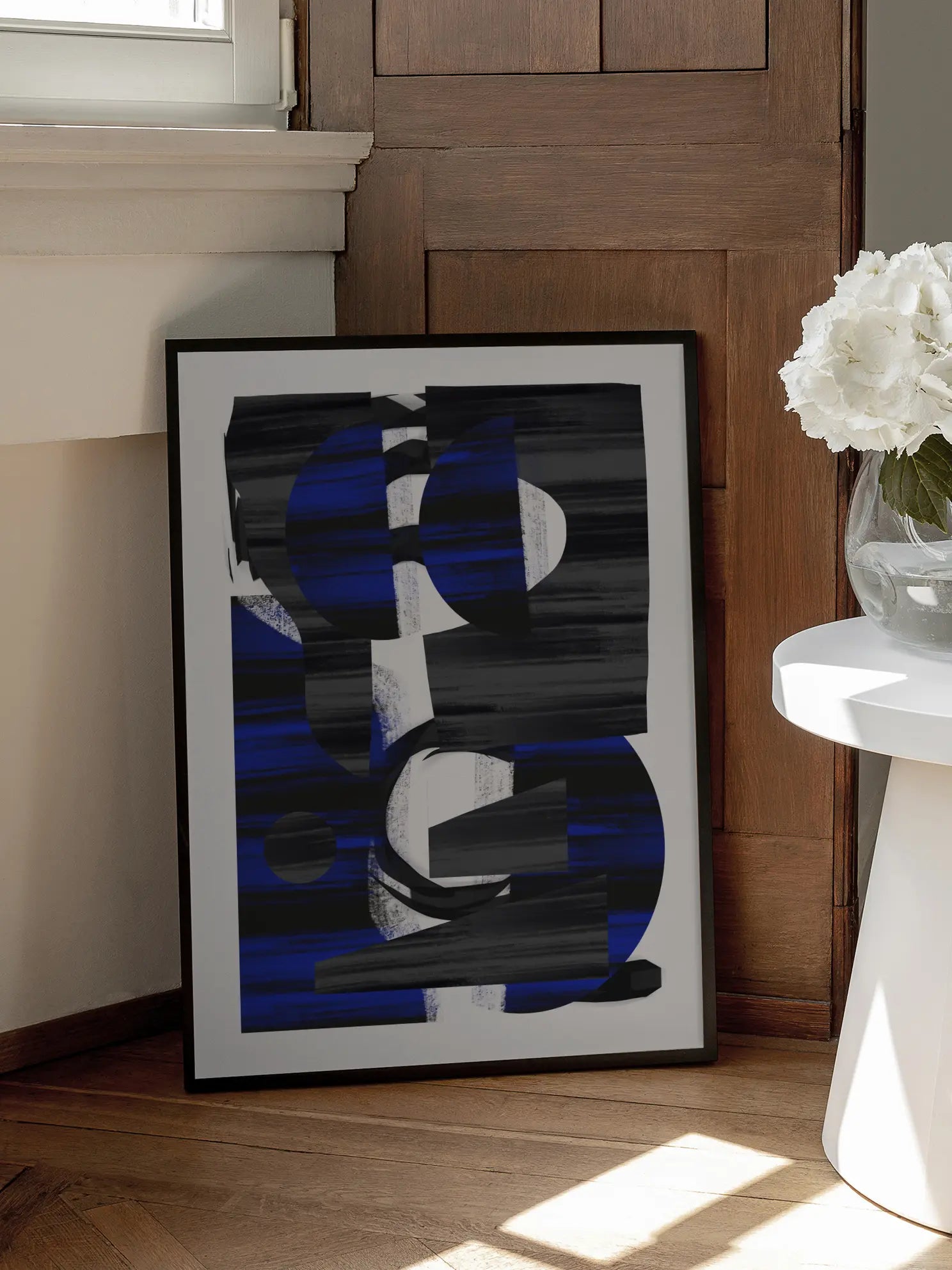 Abstract Stripe Minimal Collage No3 Poster