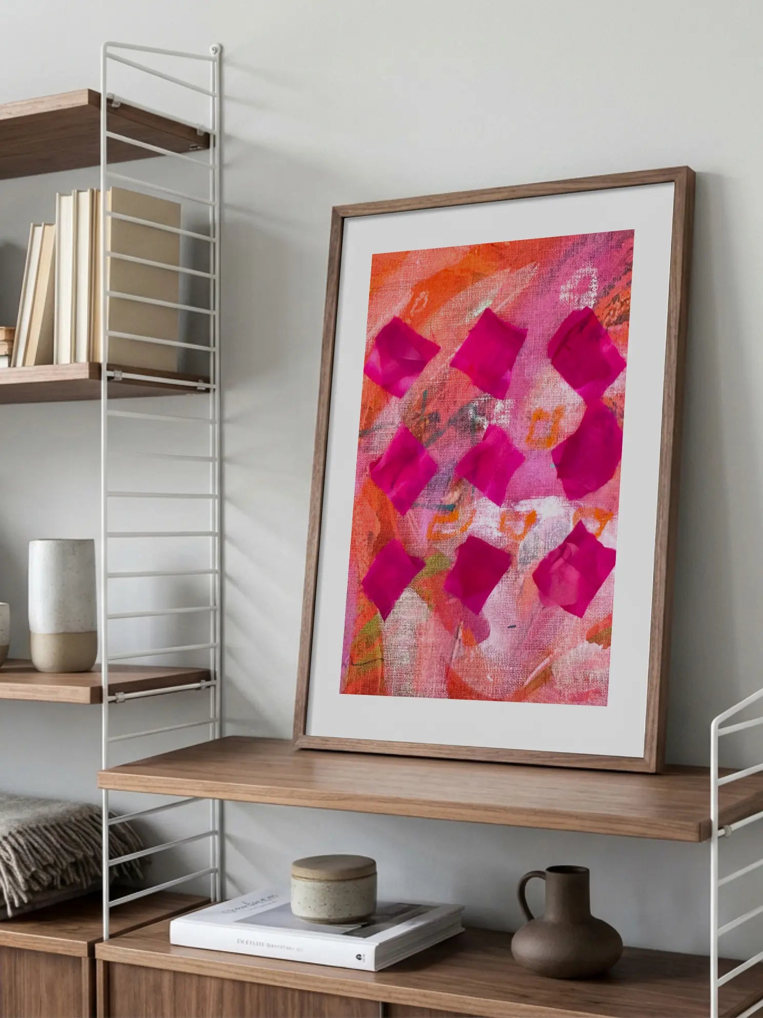 Acrylic and Squares Poster