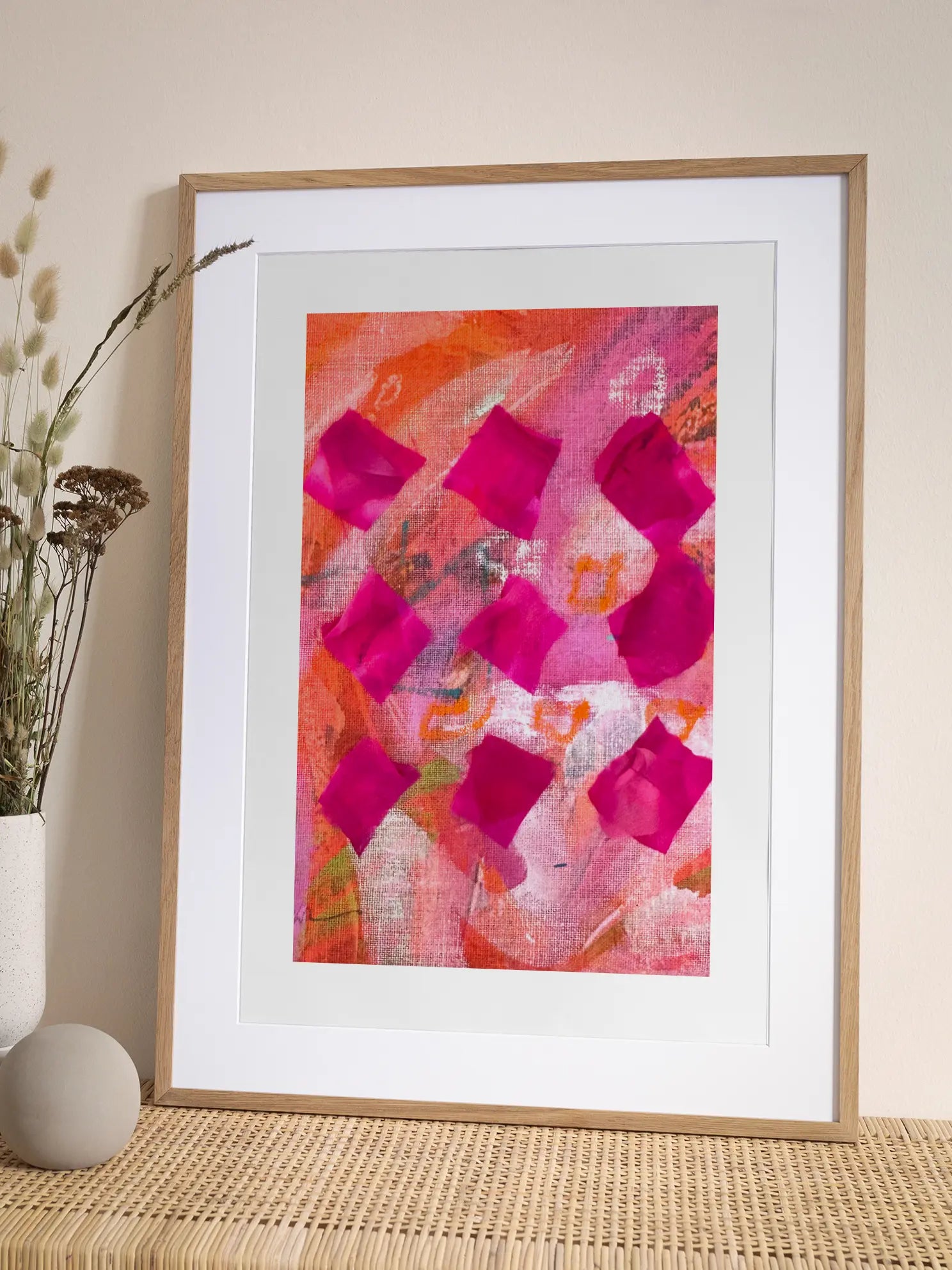 Acrylic and Squares Poster