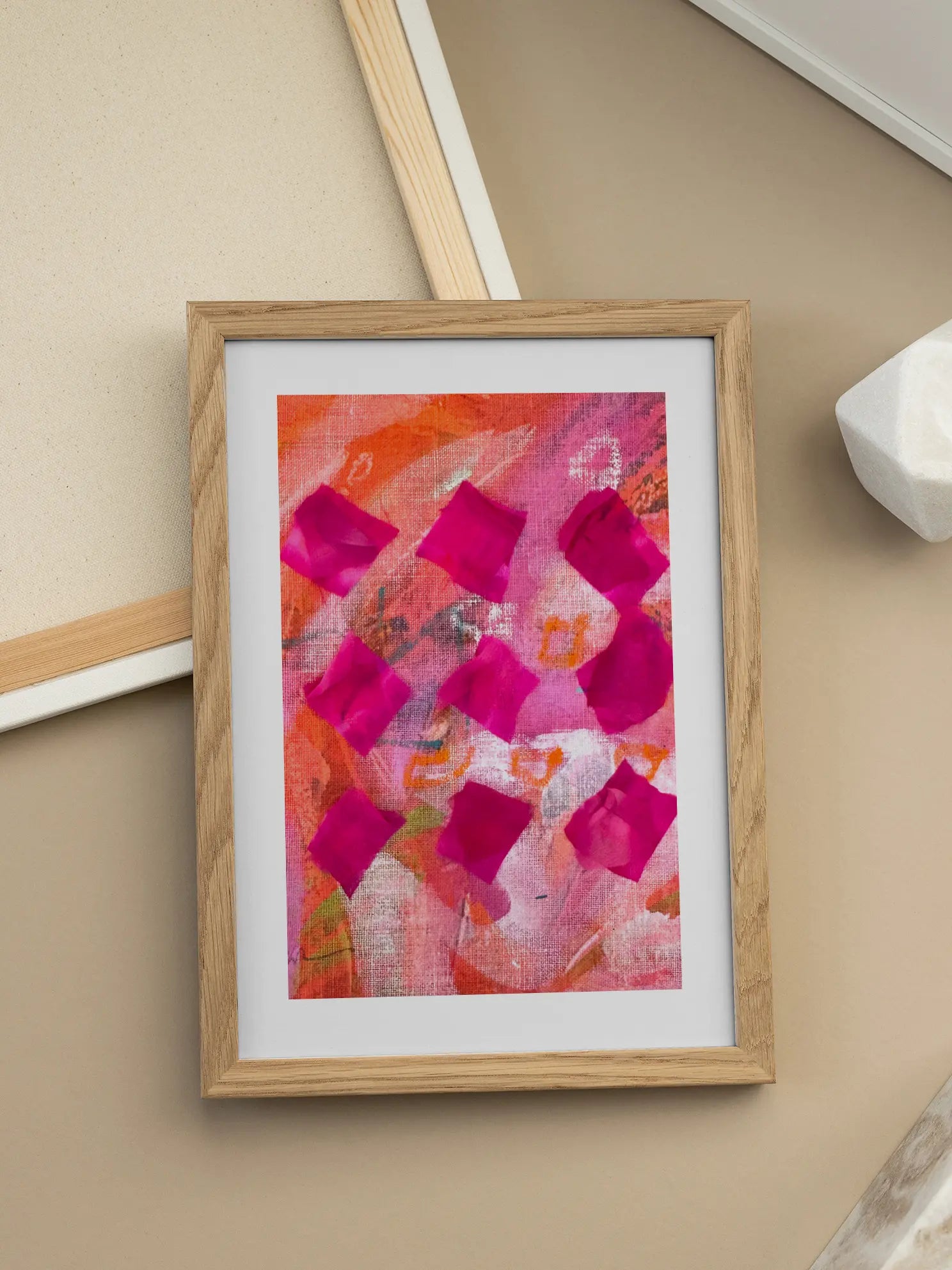 Acrylic and Squares Poster
