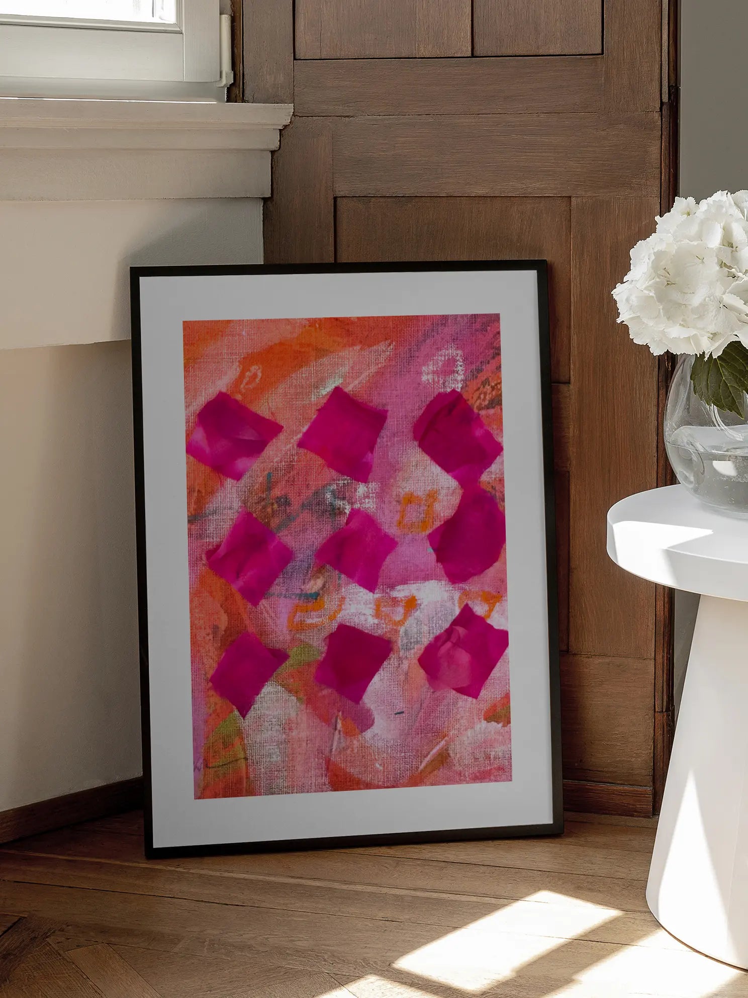 Acrylic and Squares Poster