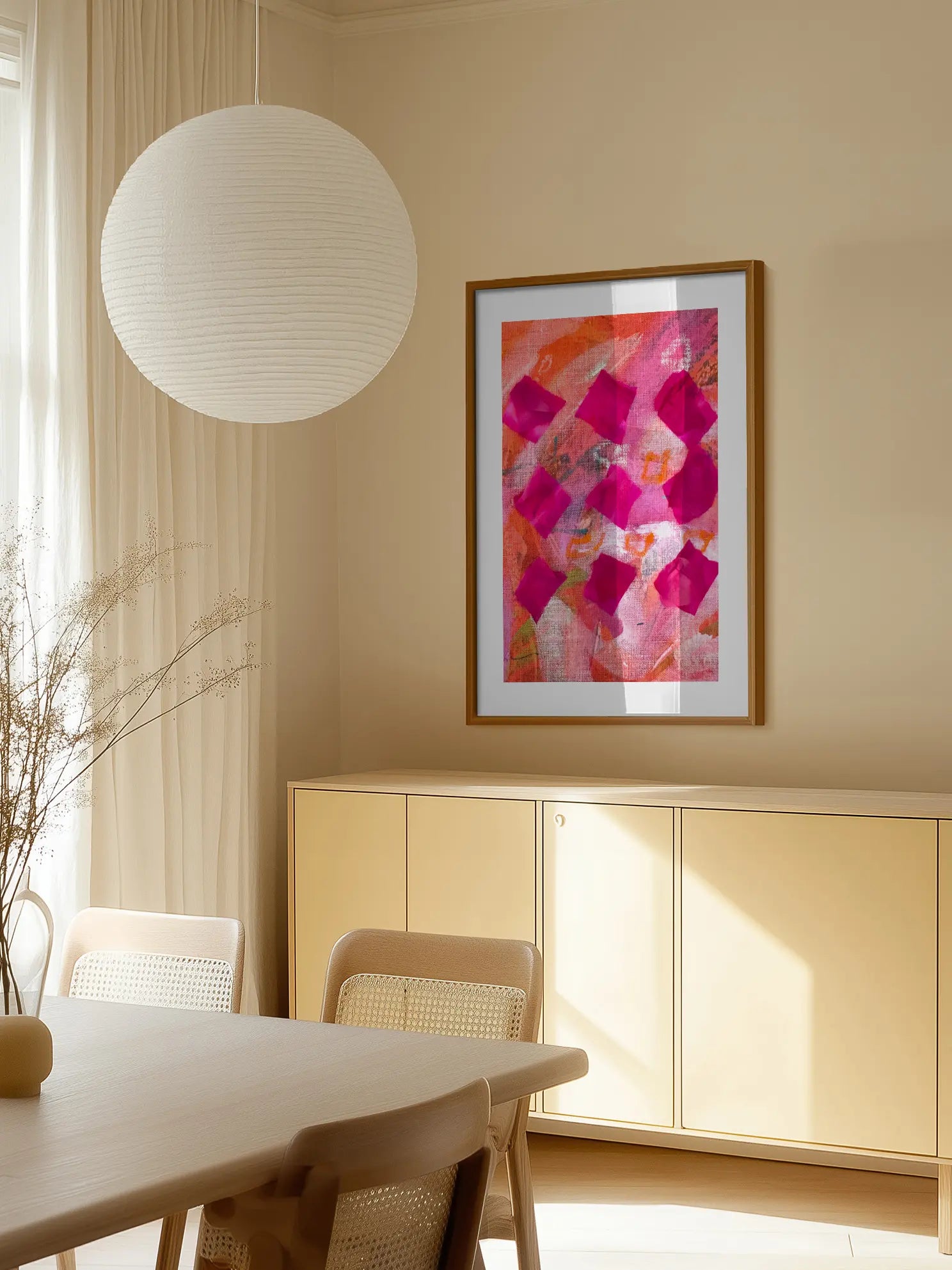 Acrylic and Squares Poster
