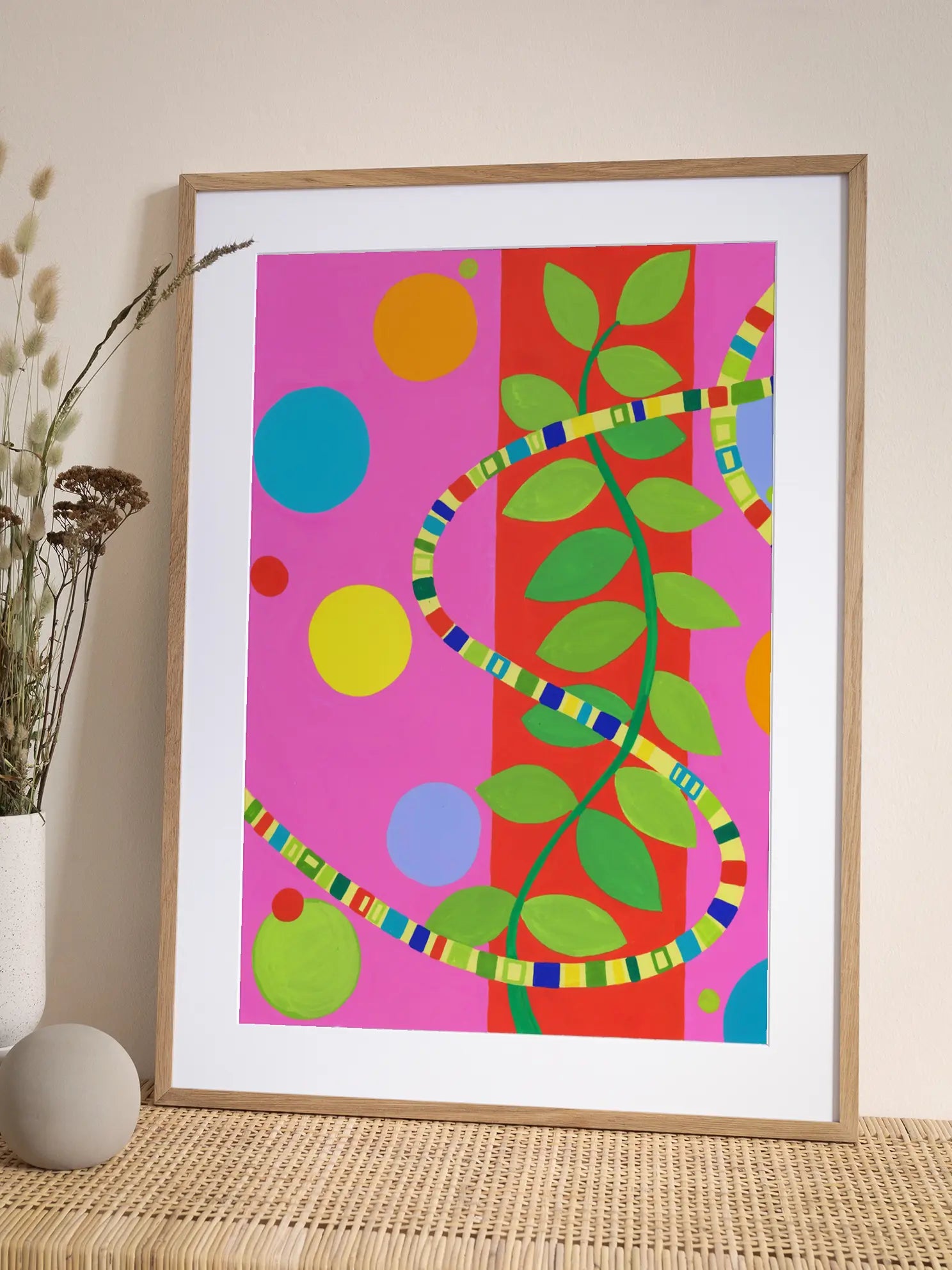 Acrylic Plant Poster