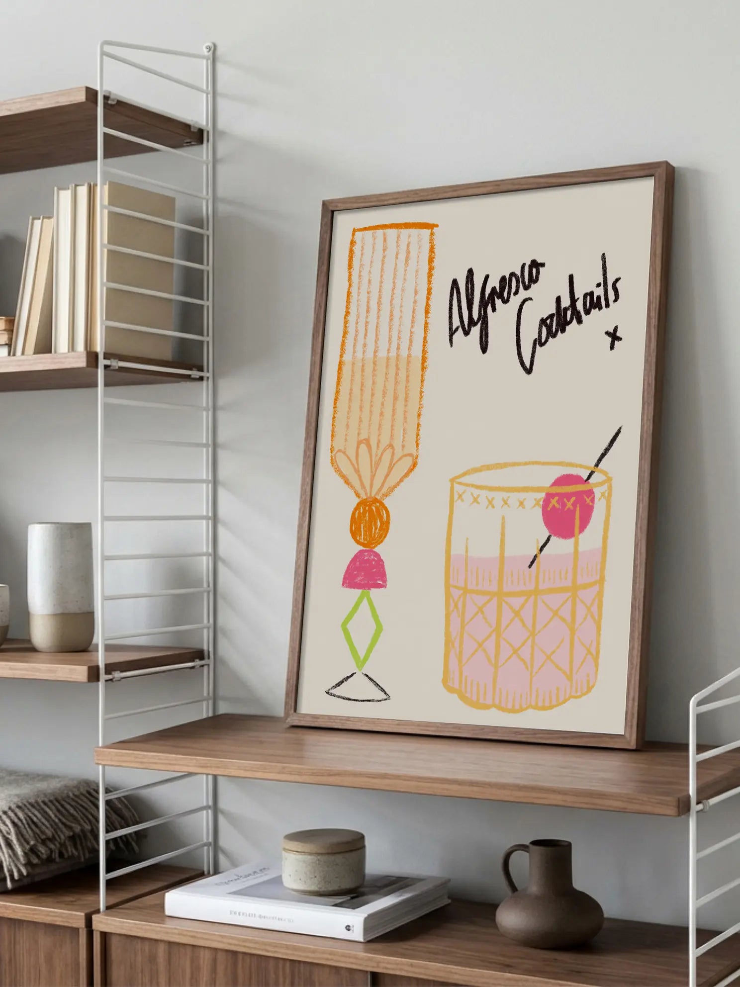 Alfresco Cocktails Poster