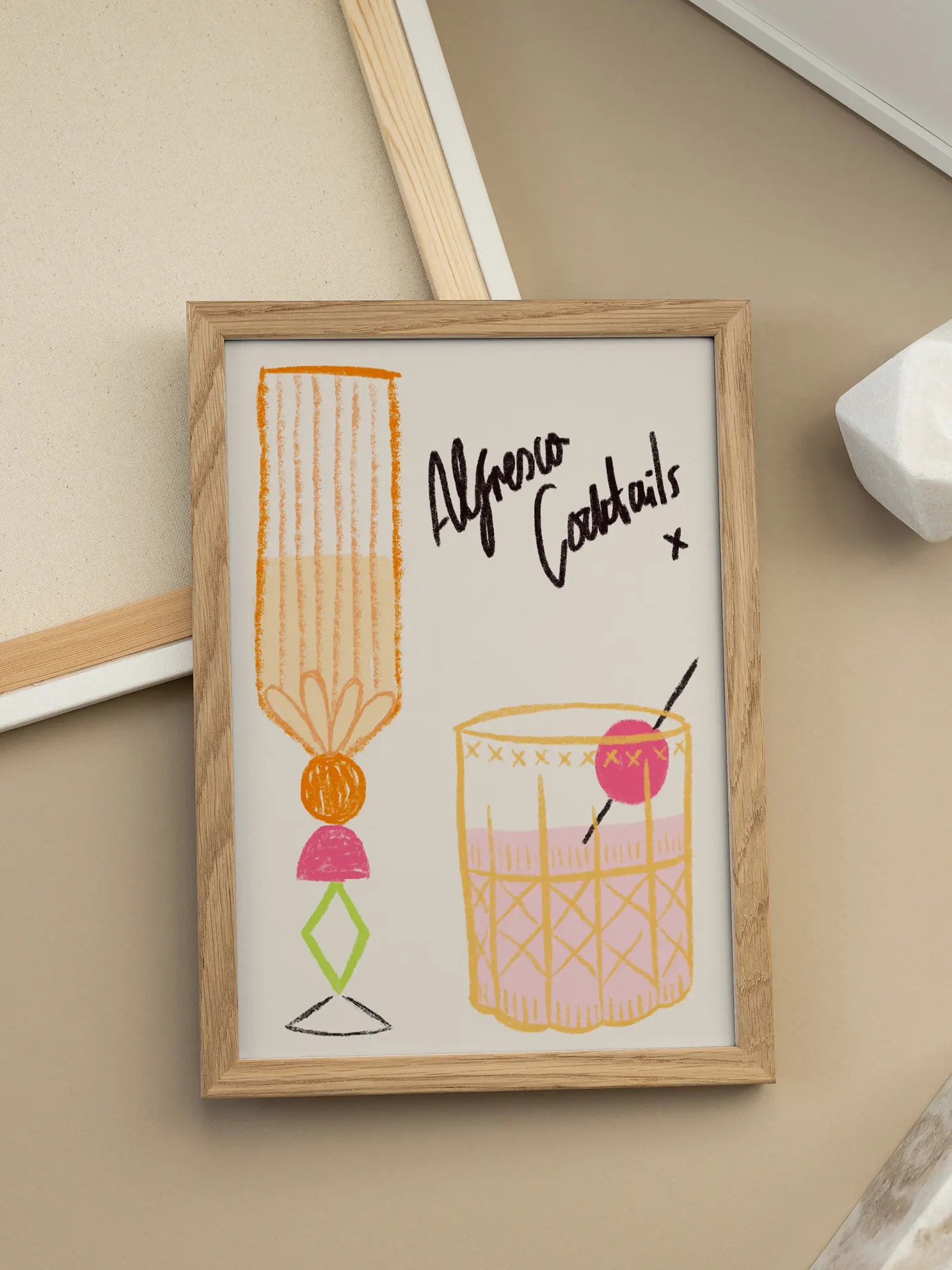 Alfresco Cocktails Poster