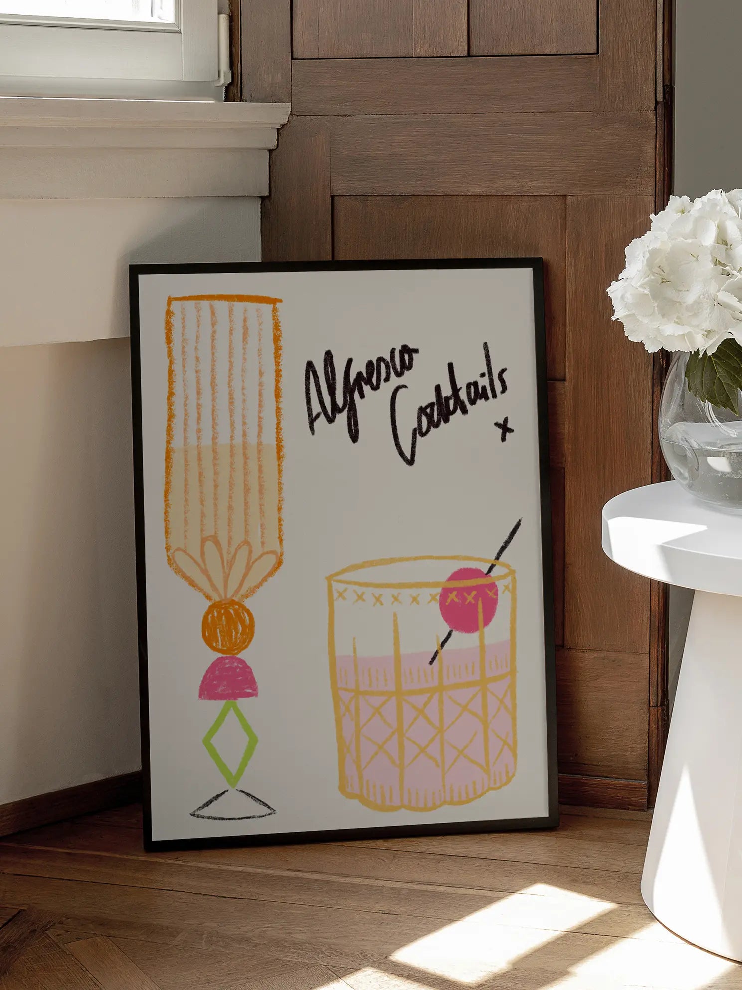 Alfresco Cocktails Poster