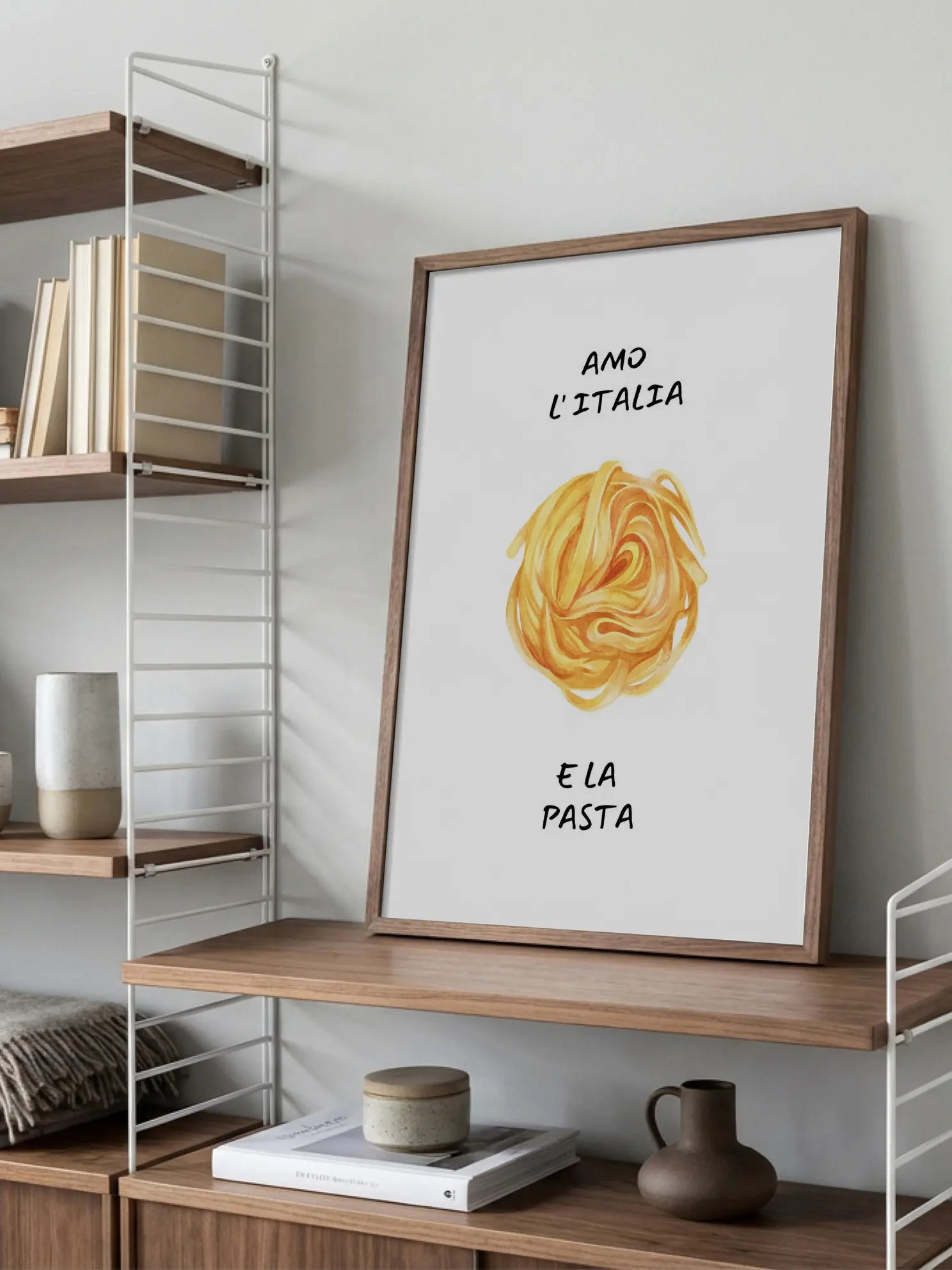 Amo L'Italia e La Pasta Poster