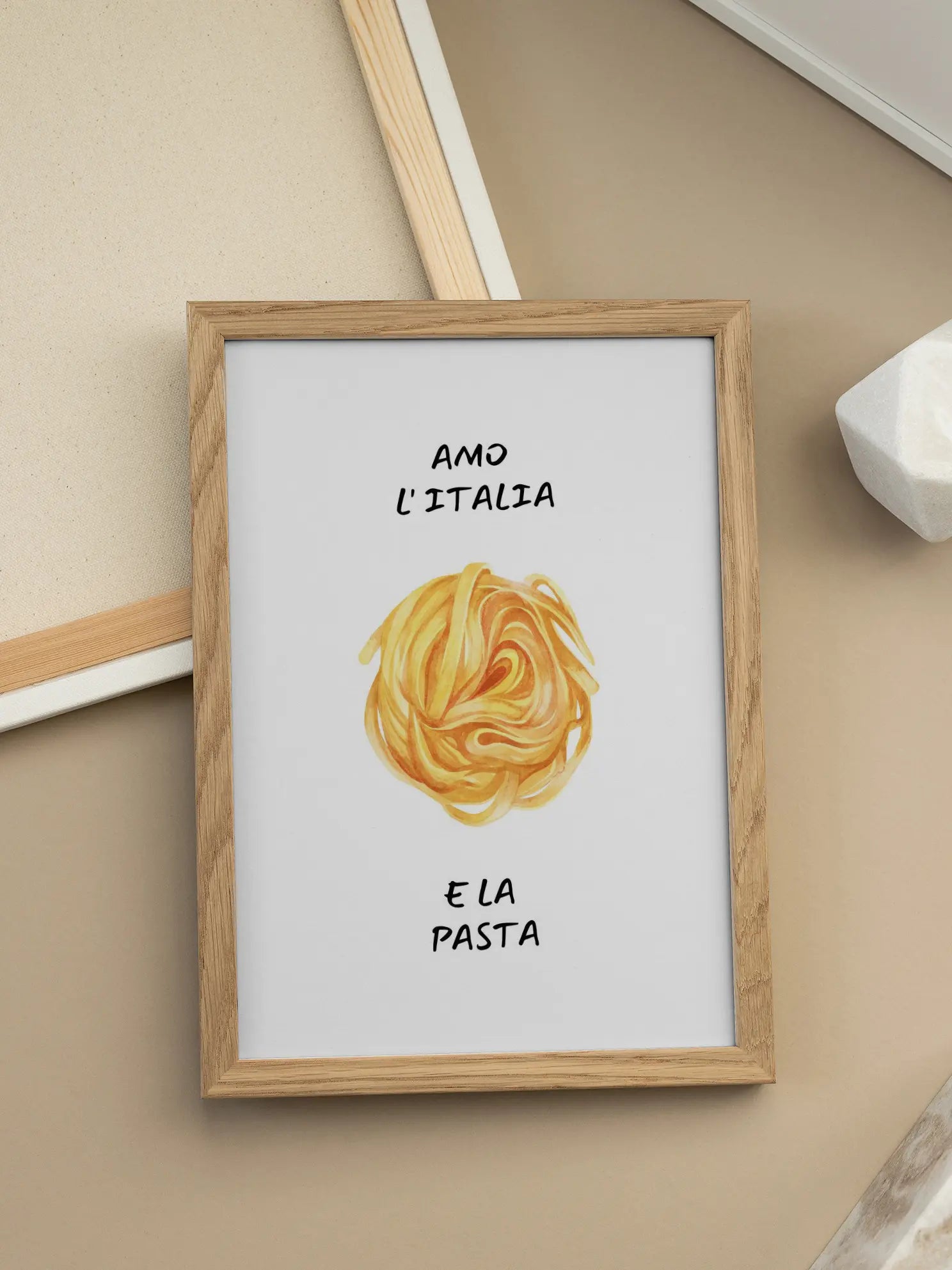 Amo L'Italia e La Pasta Poster
