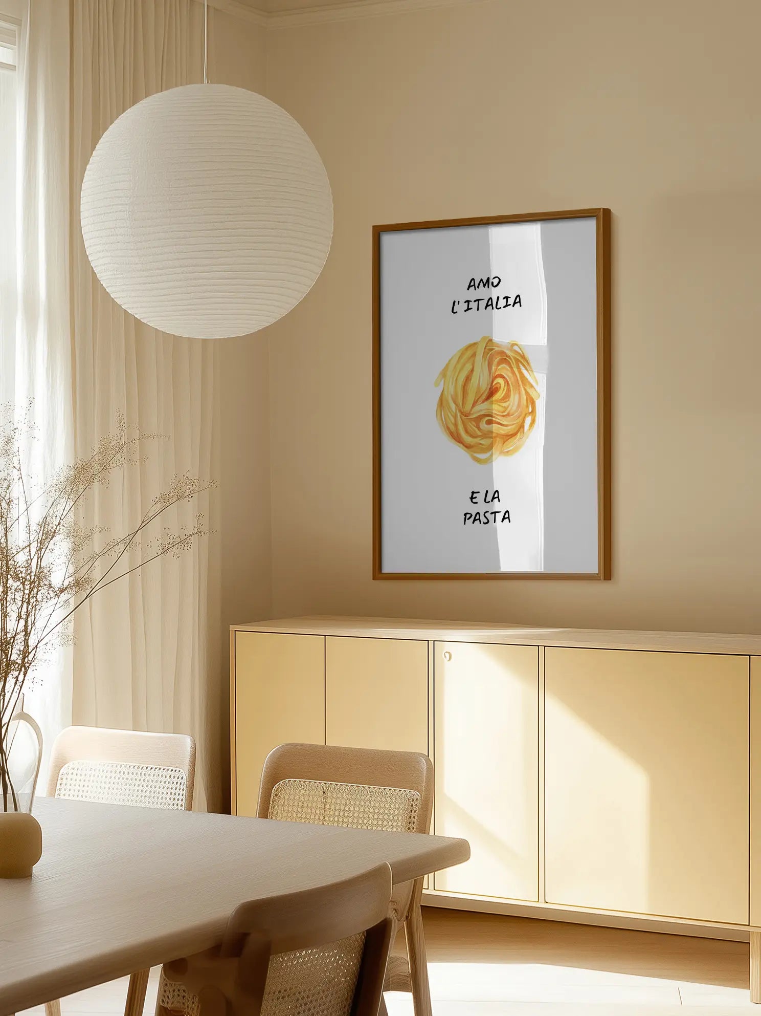 Amo L'Italia e La Pasta Poster