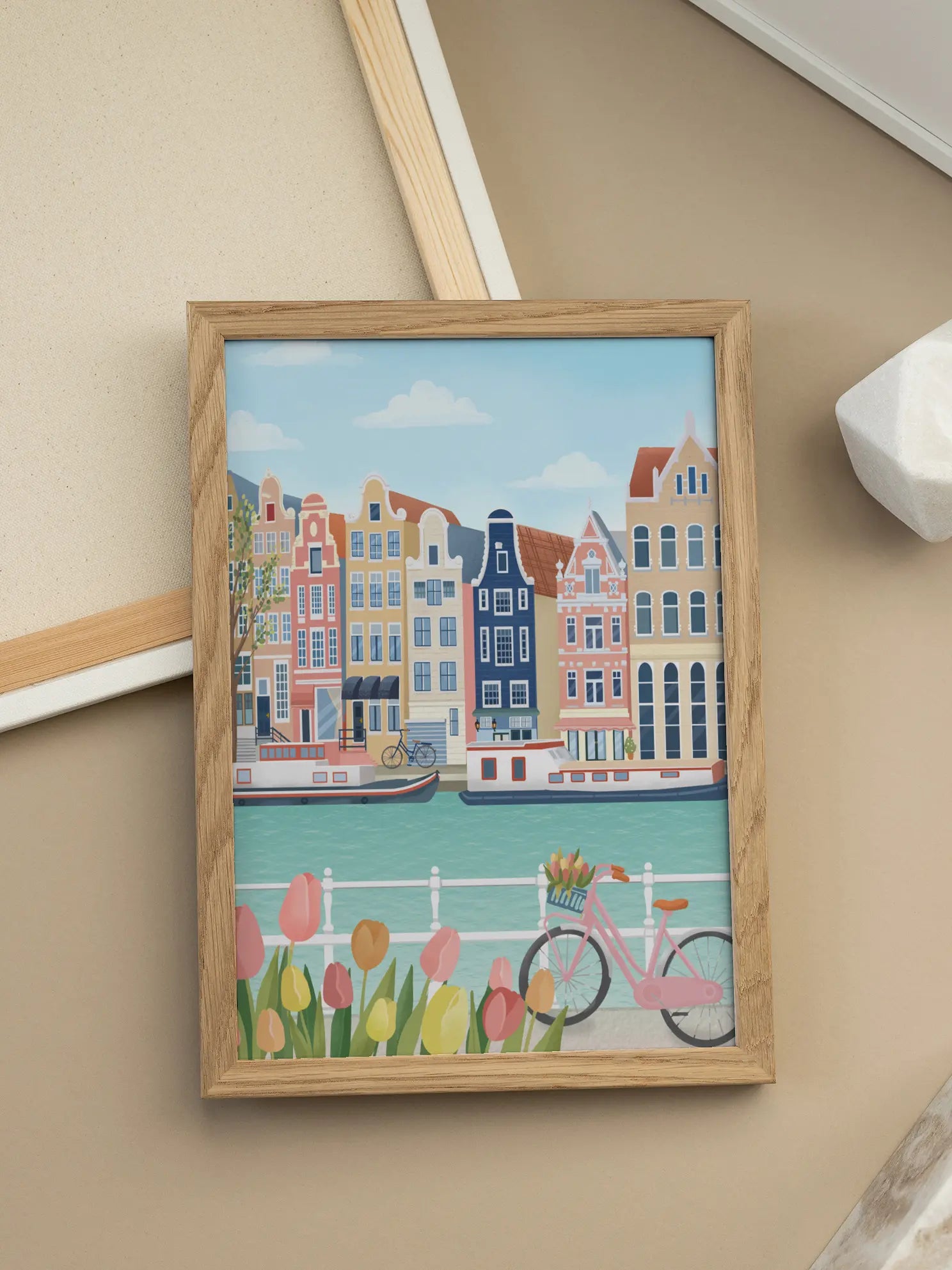 Amsterdam Canal Poster