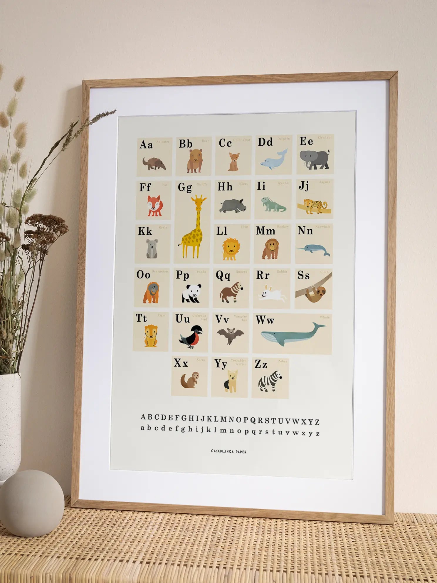 Animal Alphabet Poster