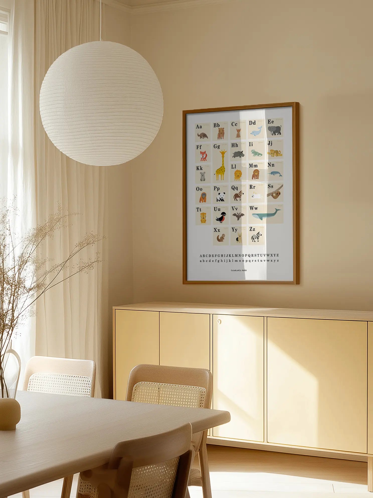 Animal Alphabet Poster