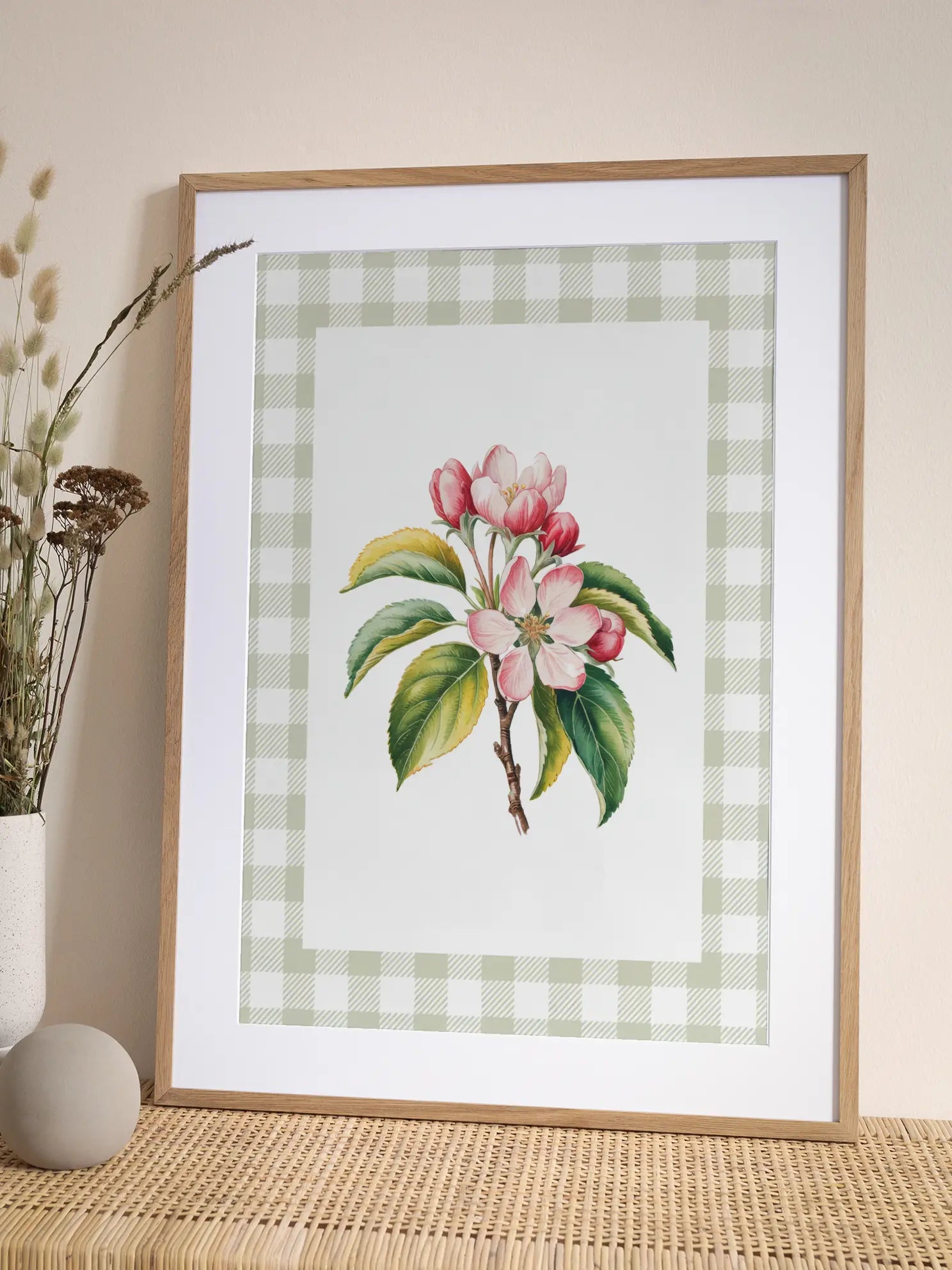 Apple Blossom Botanical Poster