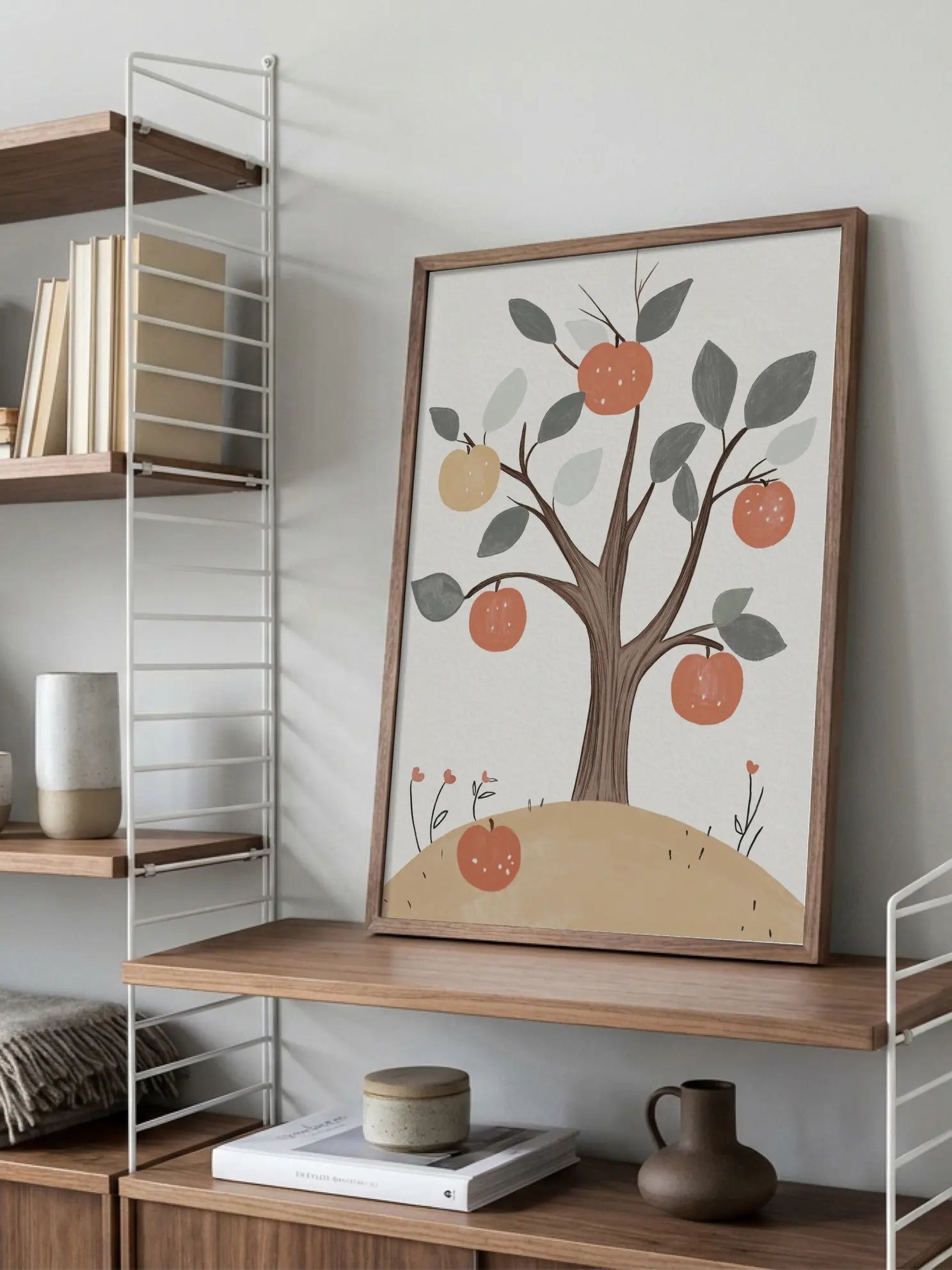 Apple Tree In Cottage Garden Poster