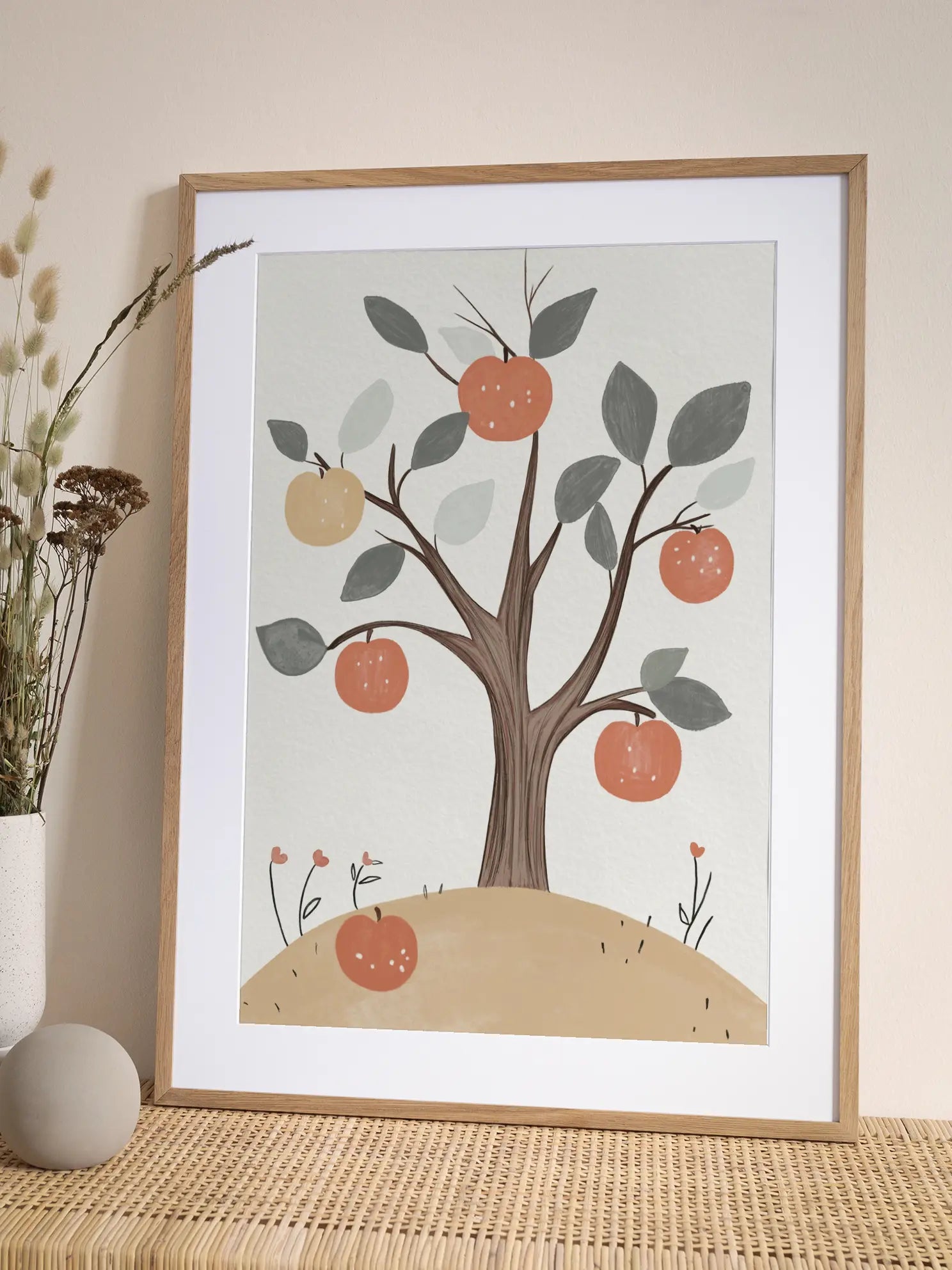 Apple Tree In Cottage Garden Poster