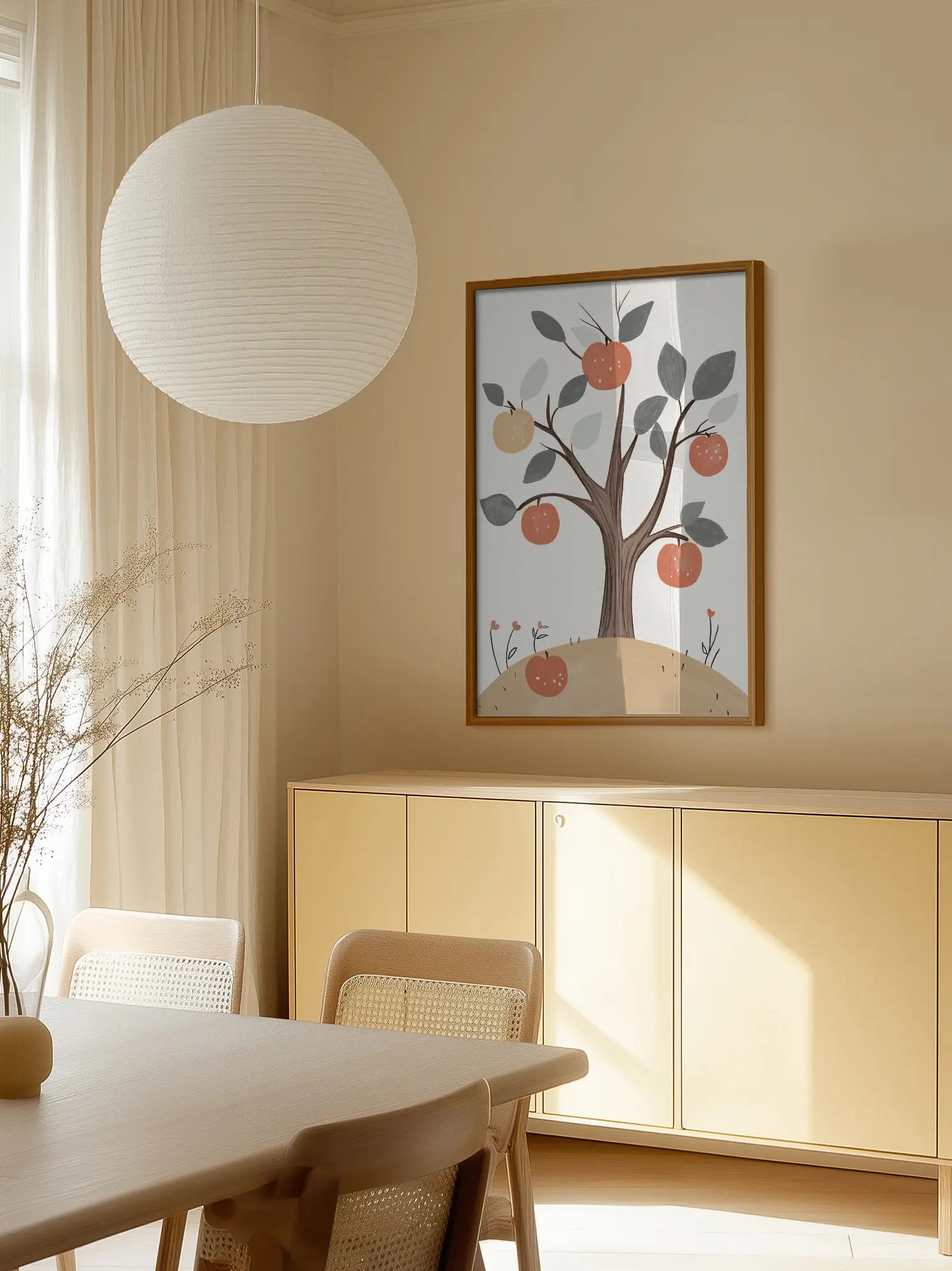 Apple Tree In Cottage Garden Poster