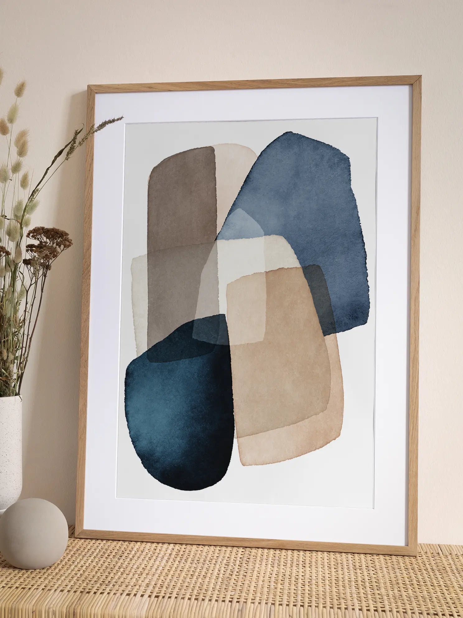 Aquarell Shapes Poster