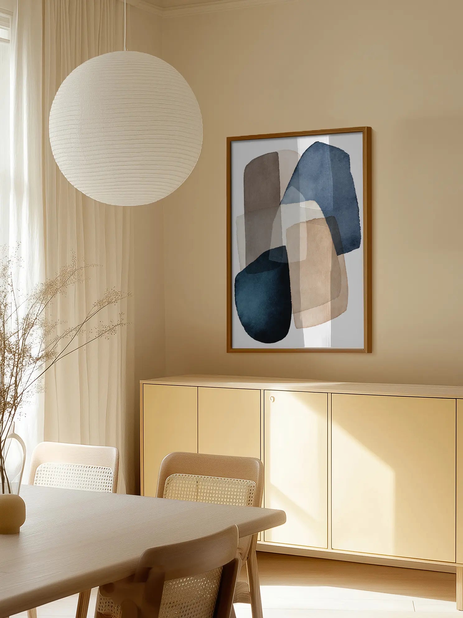 Aquarell Shapes Poster