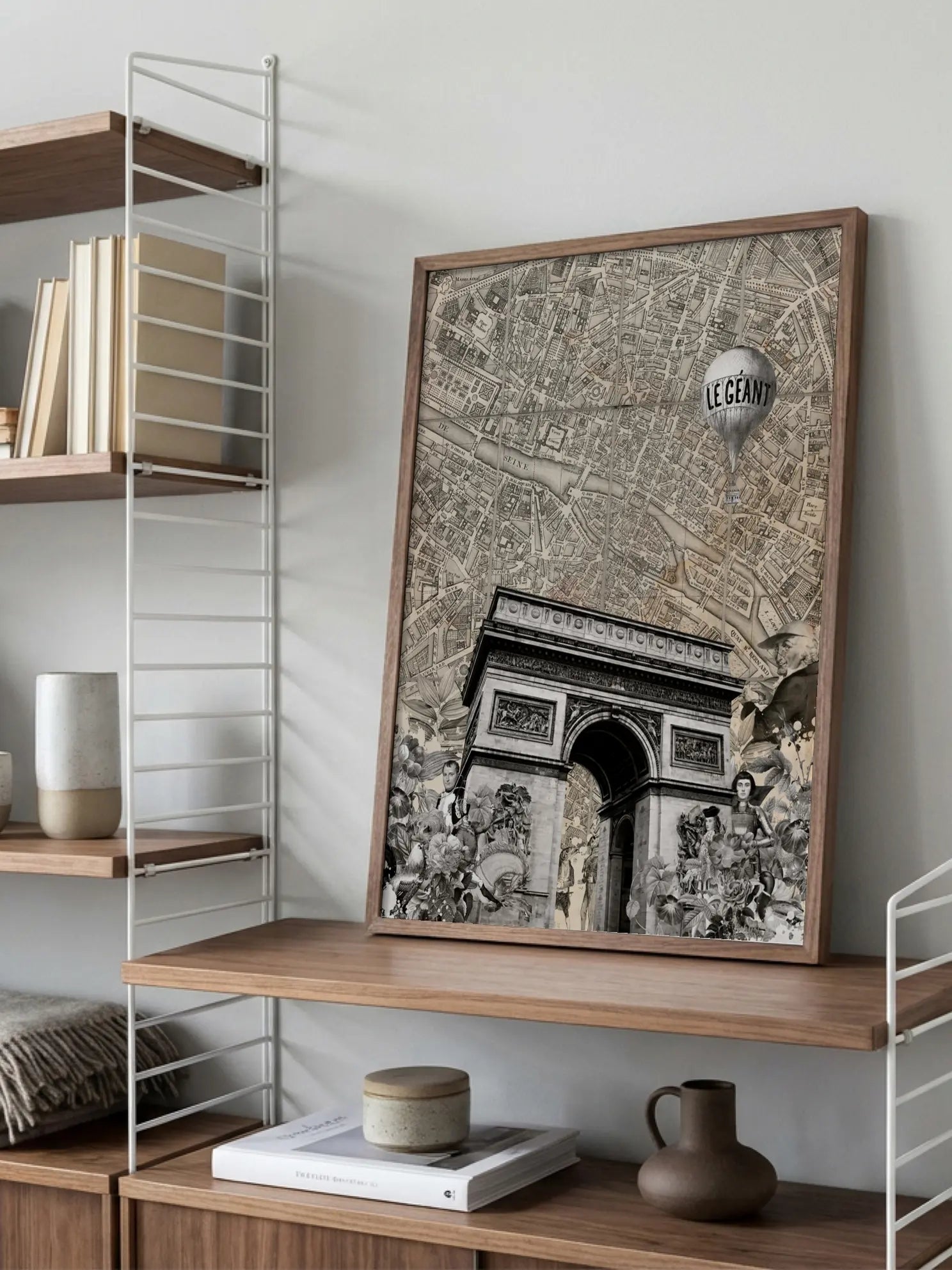 Arc De Triomphe Map Poster