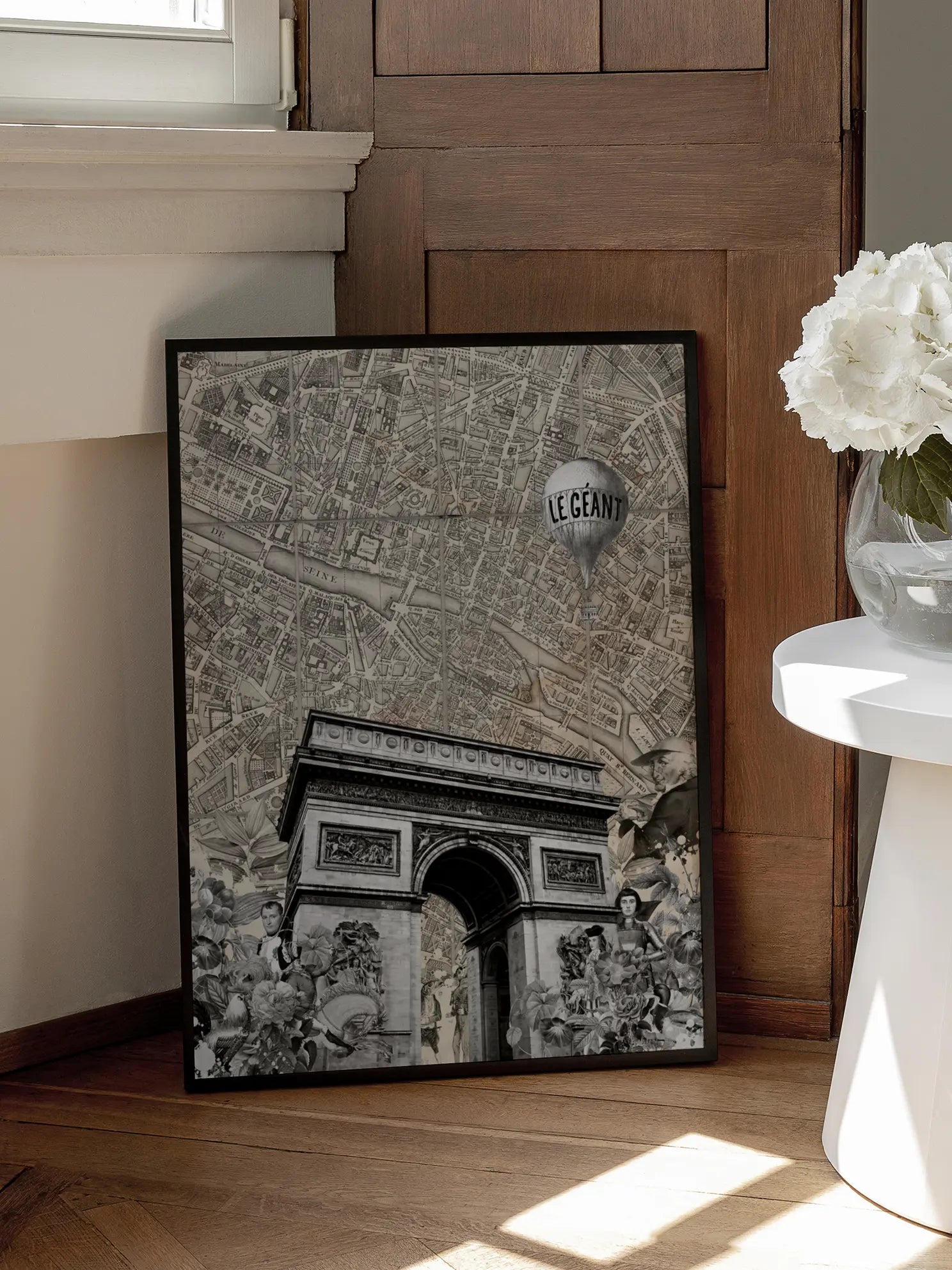 Arc De Triomphe Map Poster