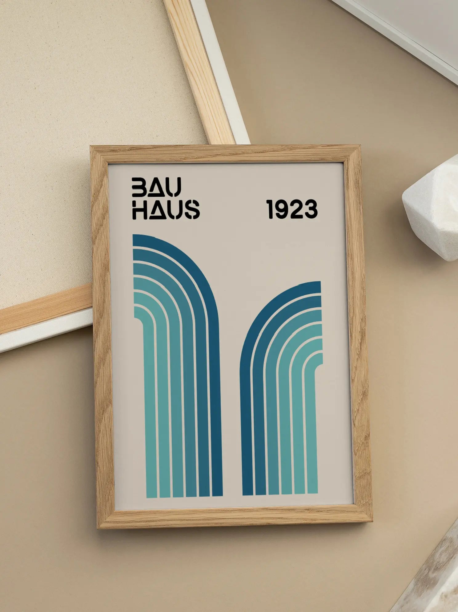 Arch Blue — Bauhaus 1923 Poster