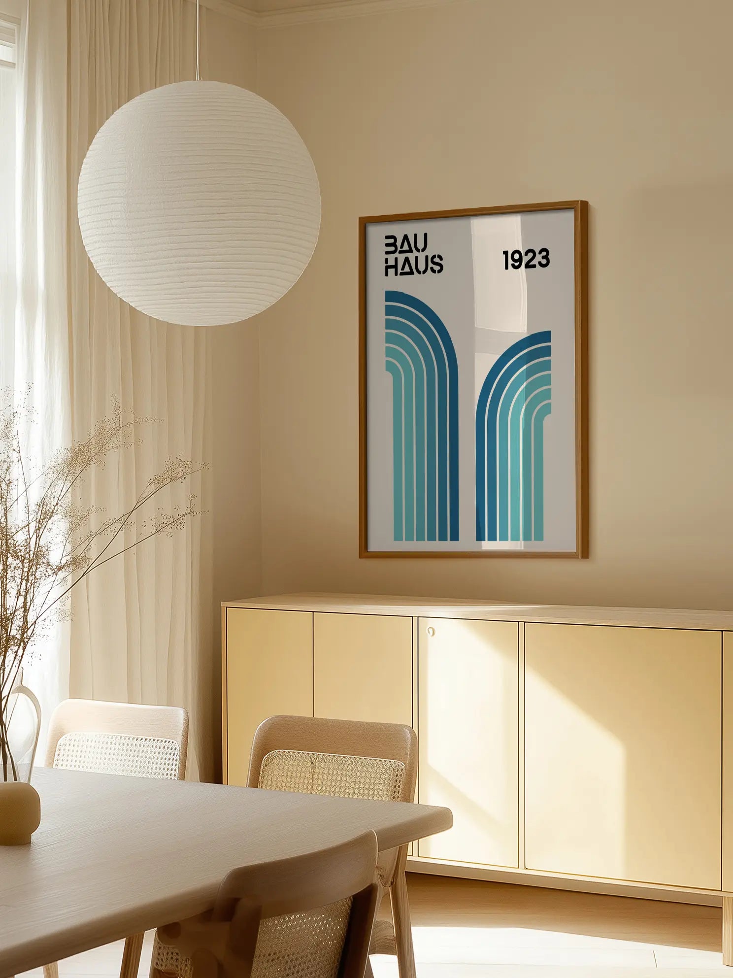 Arch Blue — Bauhaus 1923 Poster