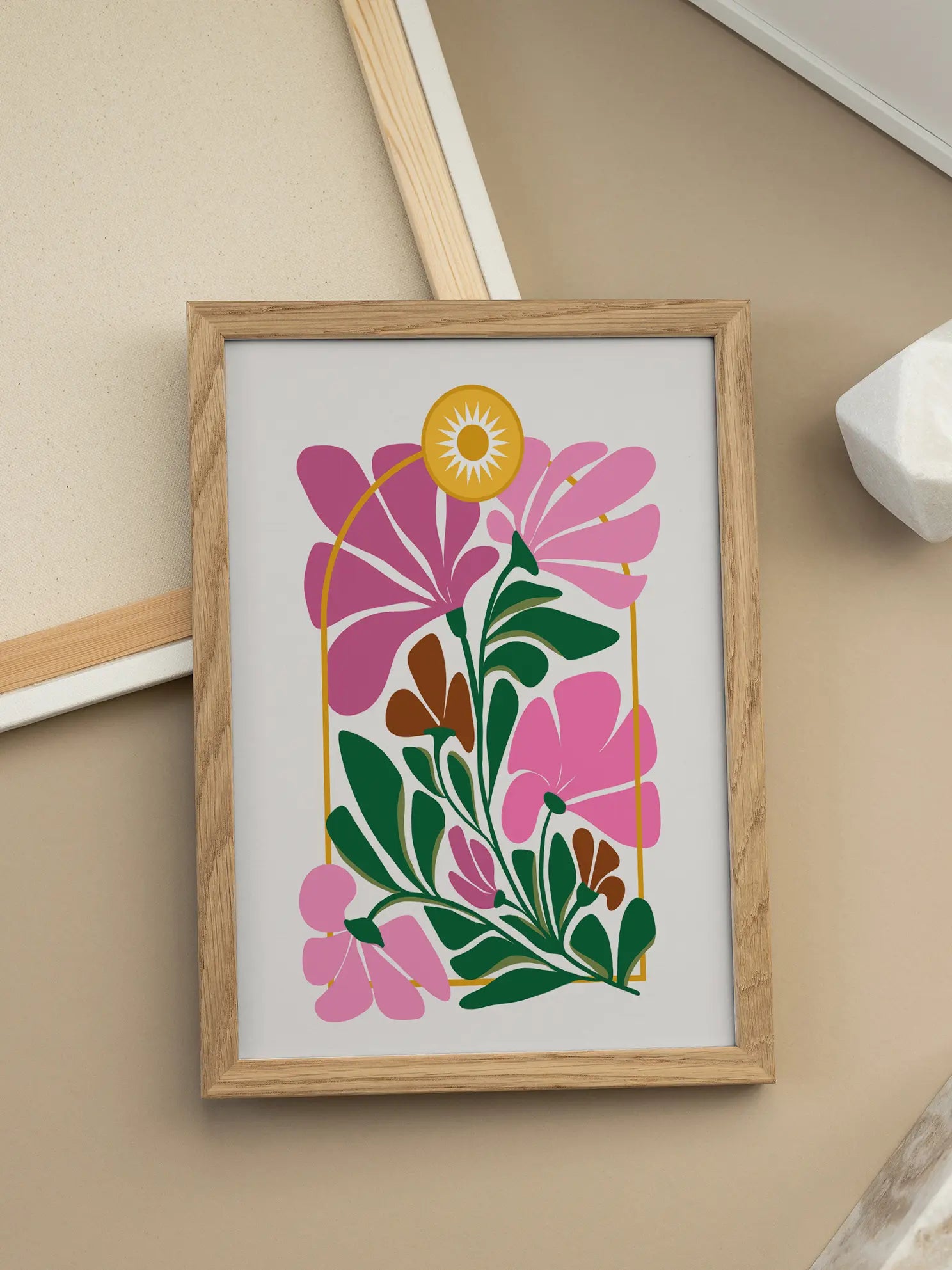 Arched Garden Poster