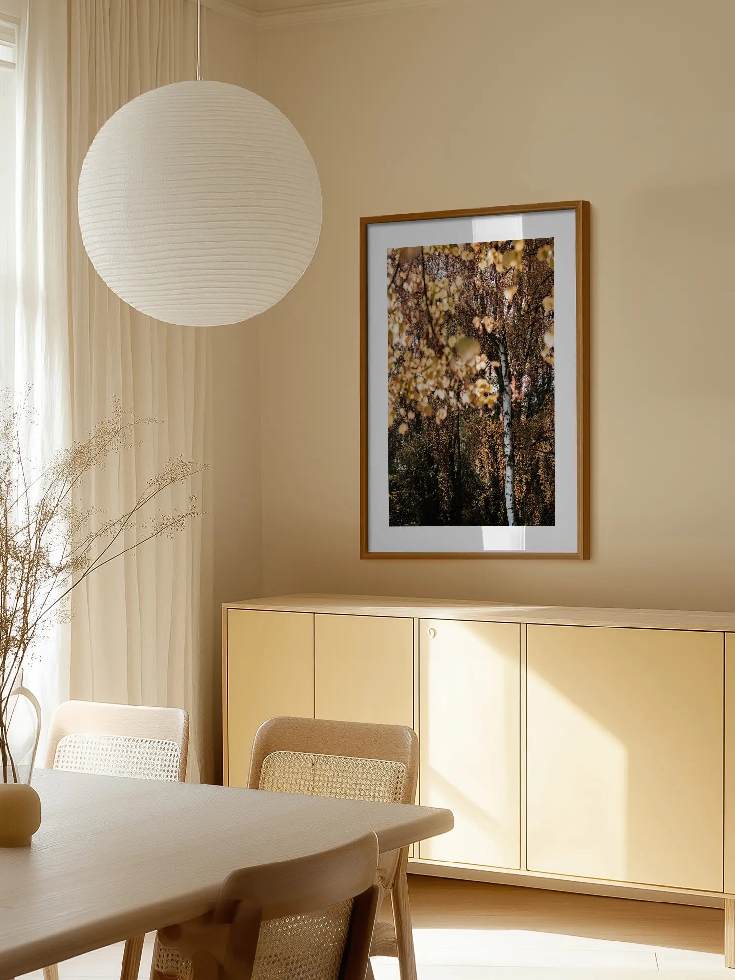 Autumn Birch Poster