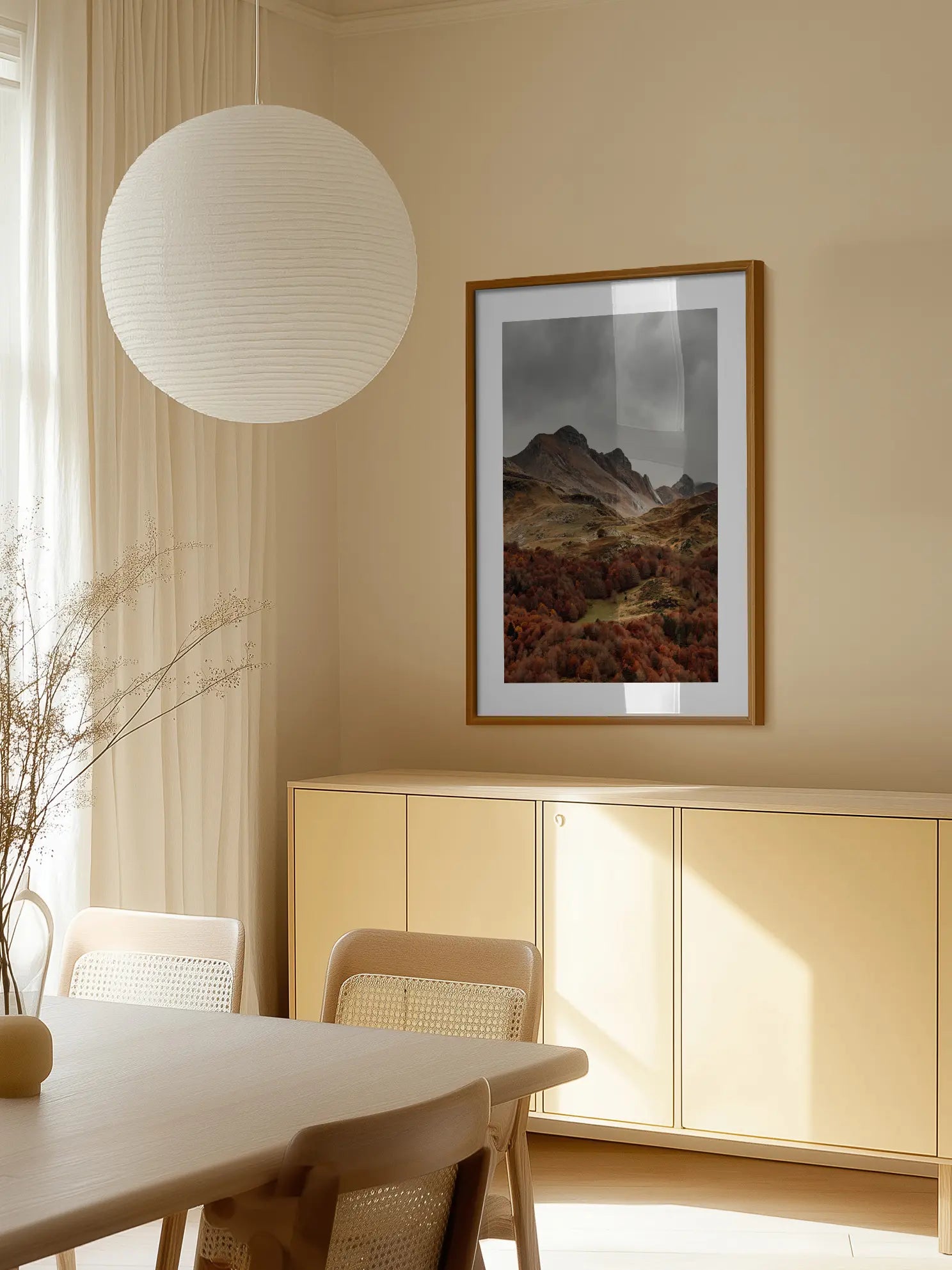 Autumn Mountain Landscape Poster