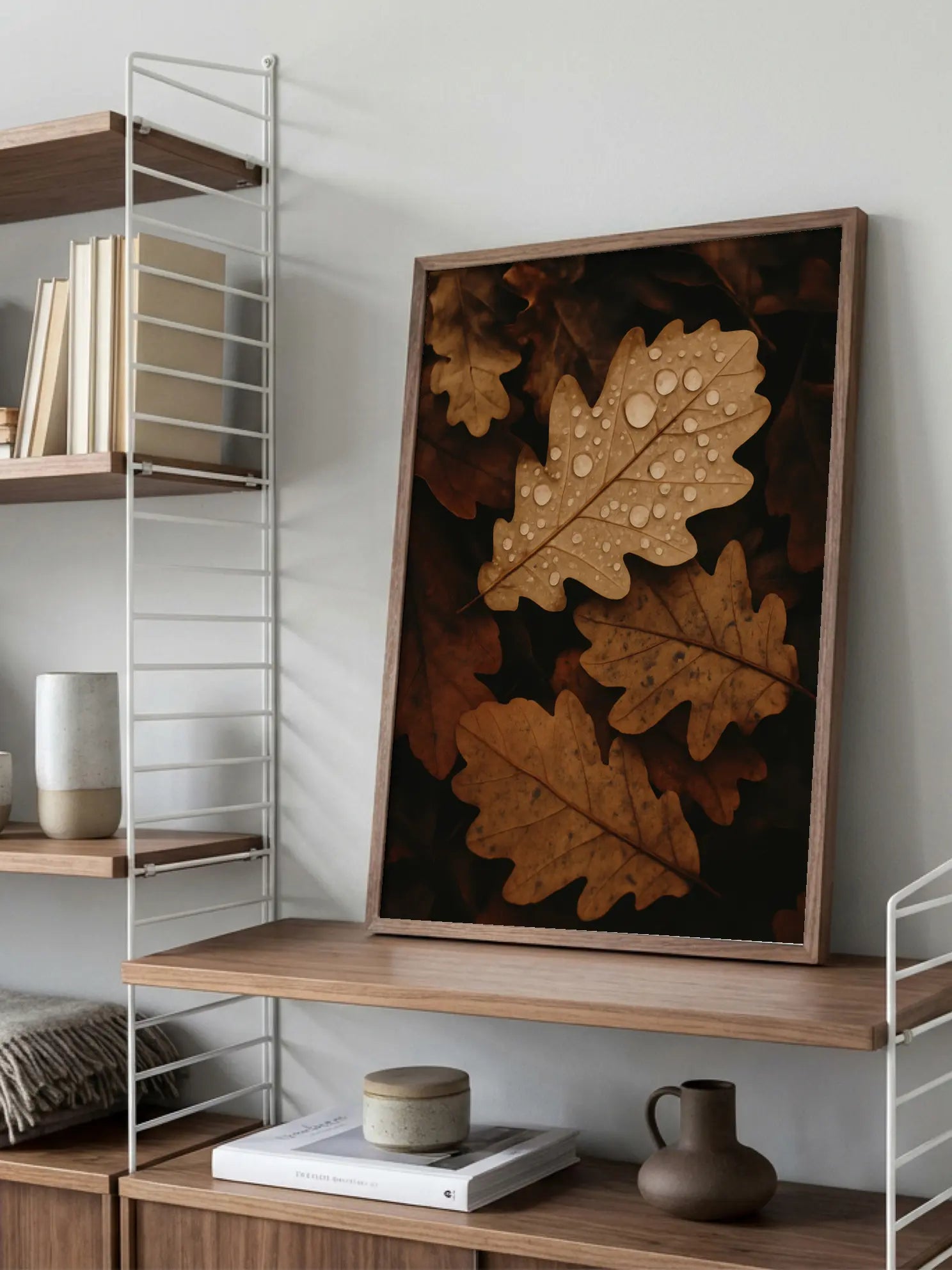 Autumn Oak Leaves Poster