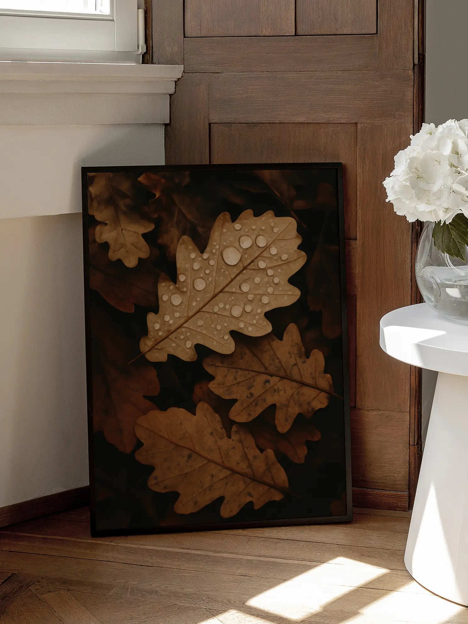 Autumn Oak Leaves Poster