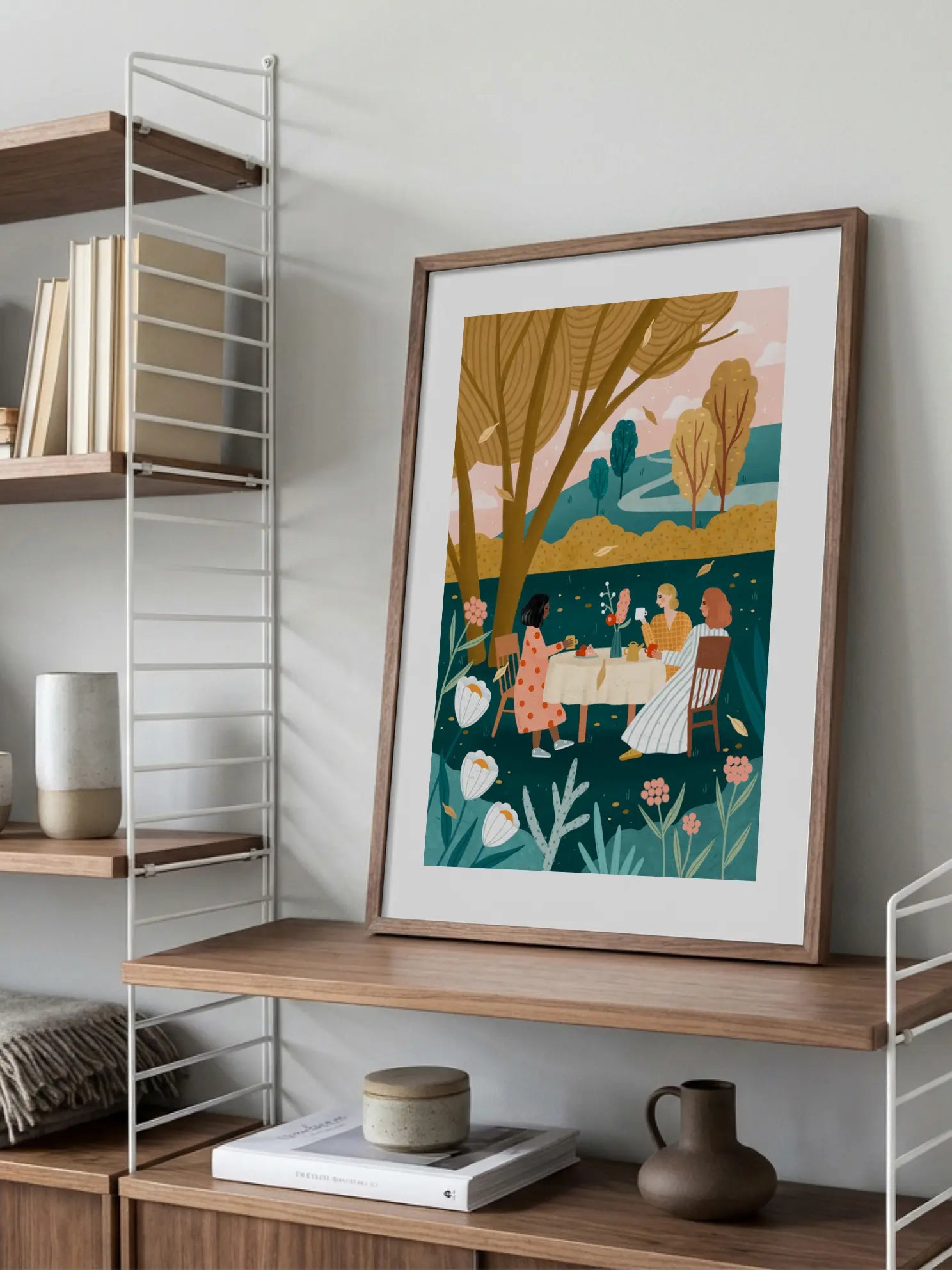 Autumn Tea Party Poster