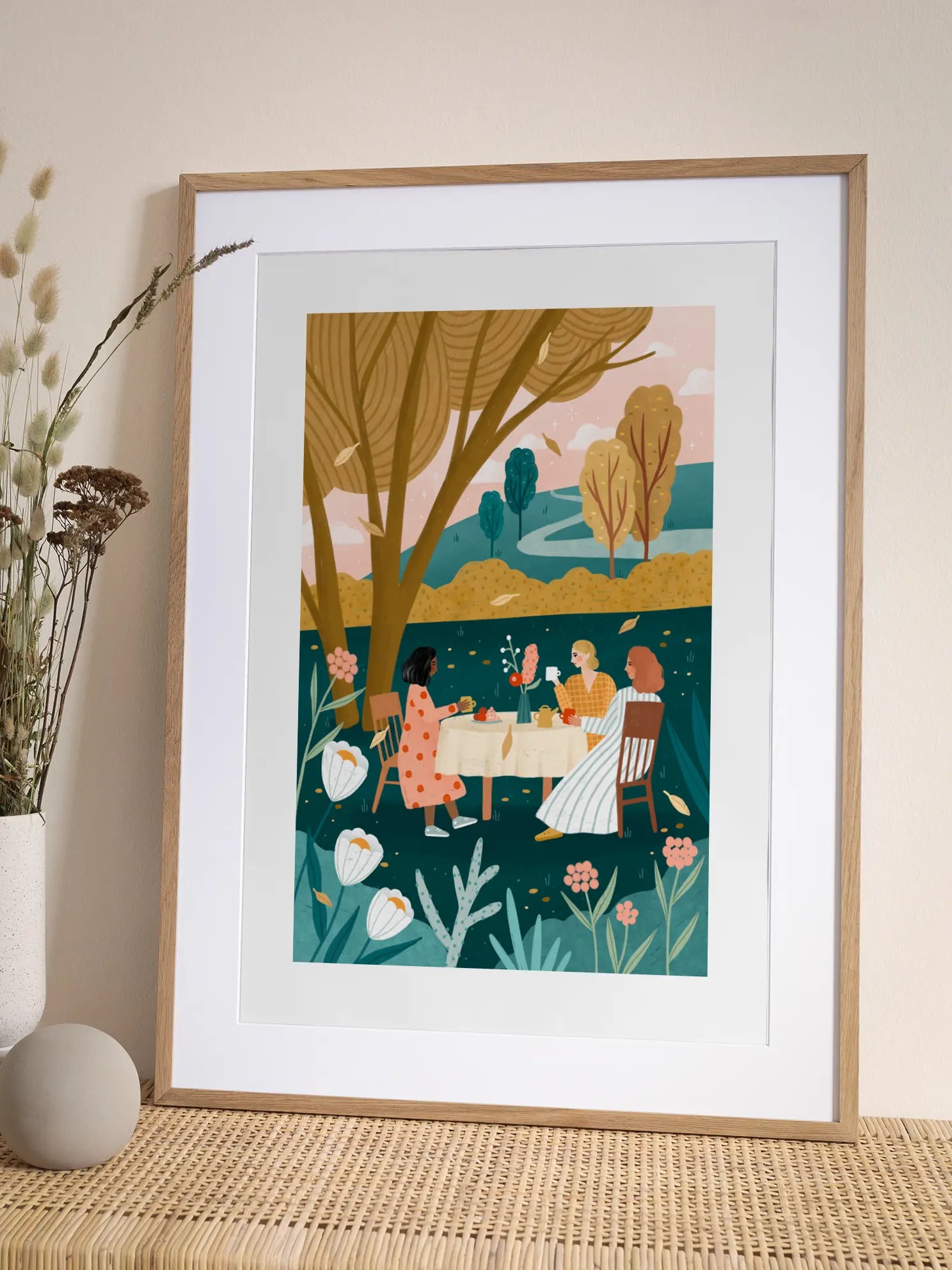 Autumn Tea Party Poster
