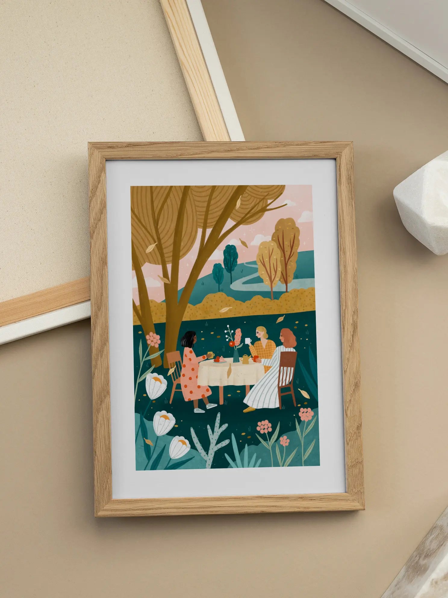 Autumn Tea Party Poster