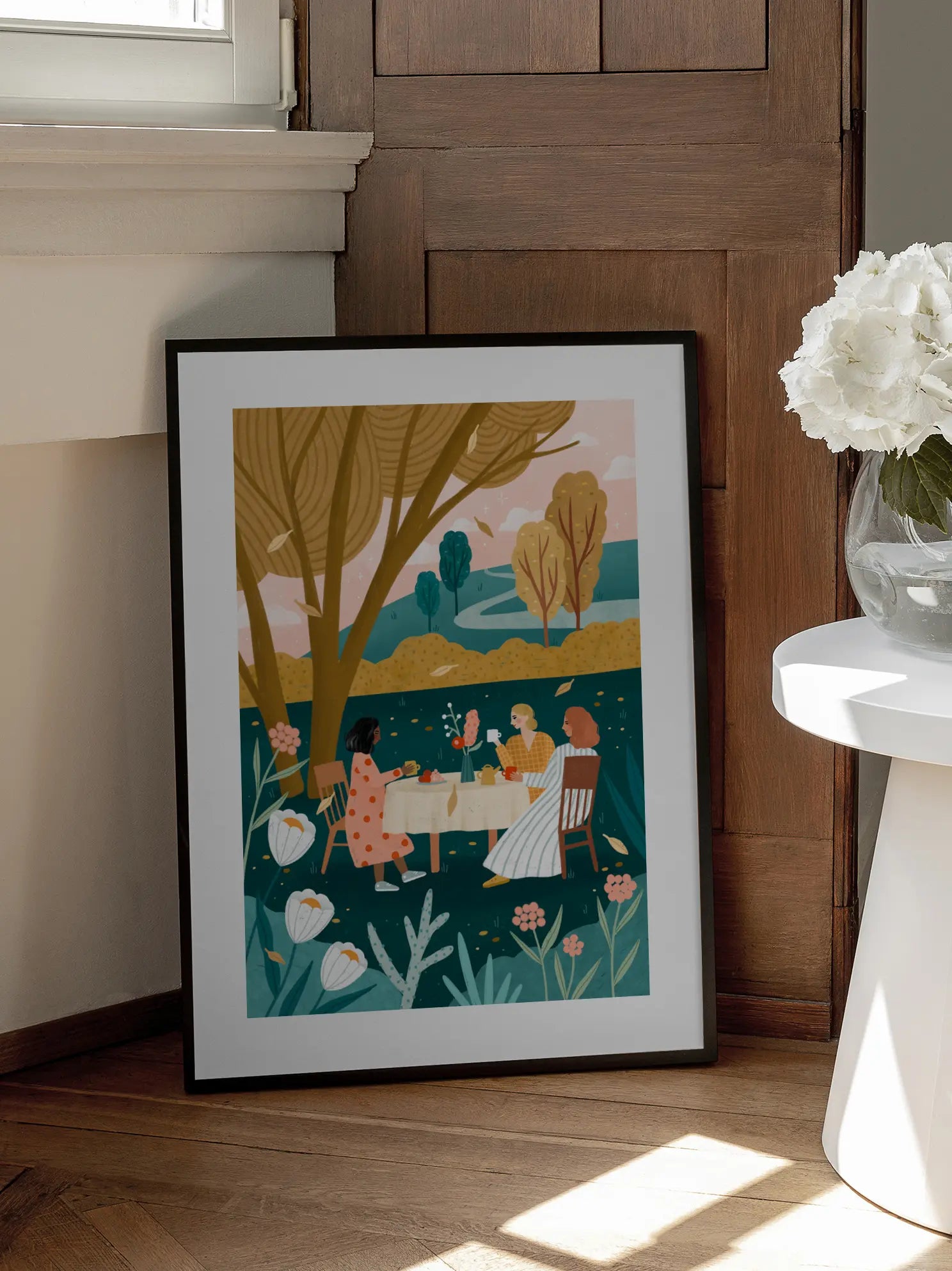 Autumn Tea Party Poster