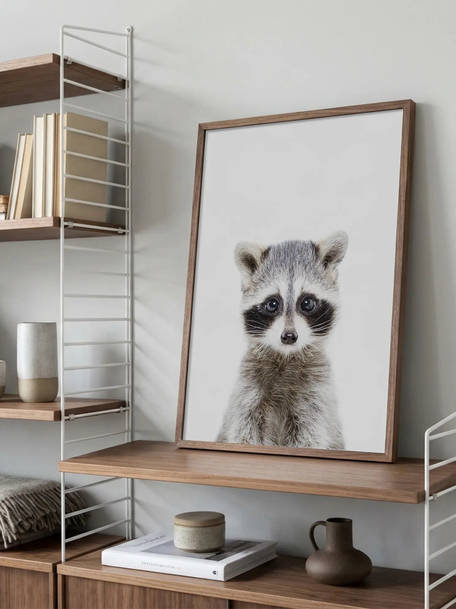 Baby Racoon Poster