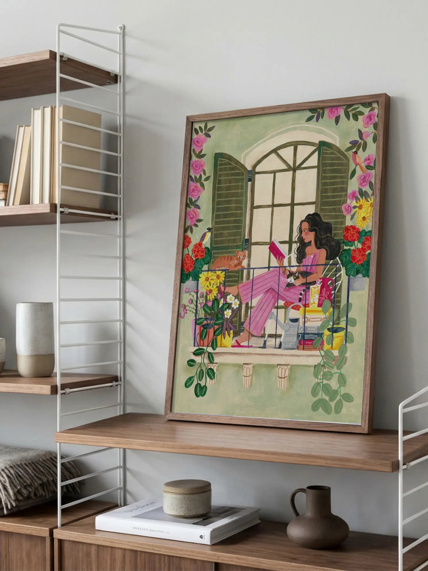 Balcony Reader Poster