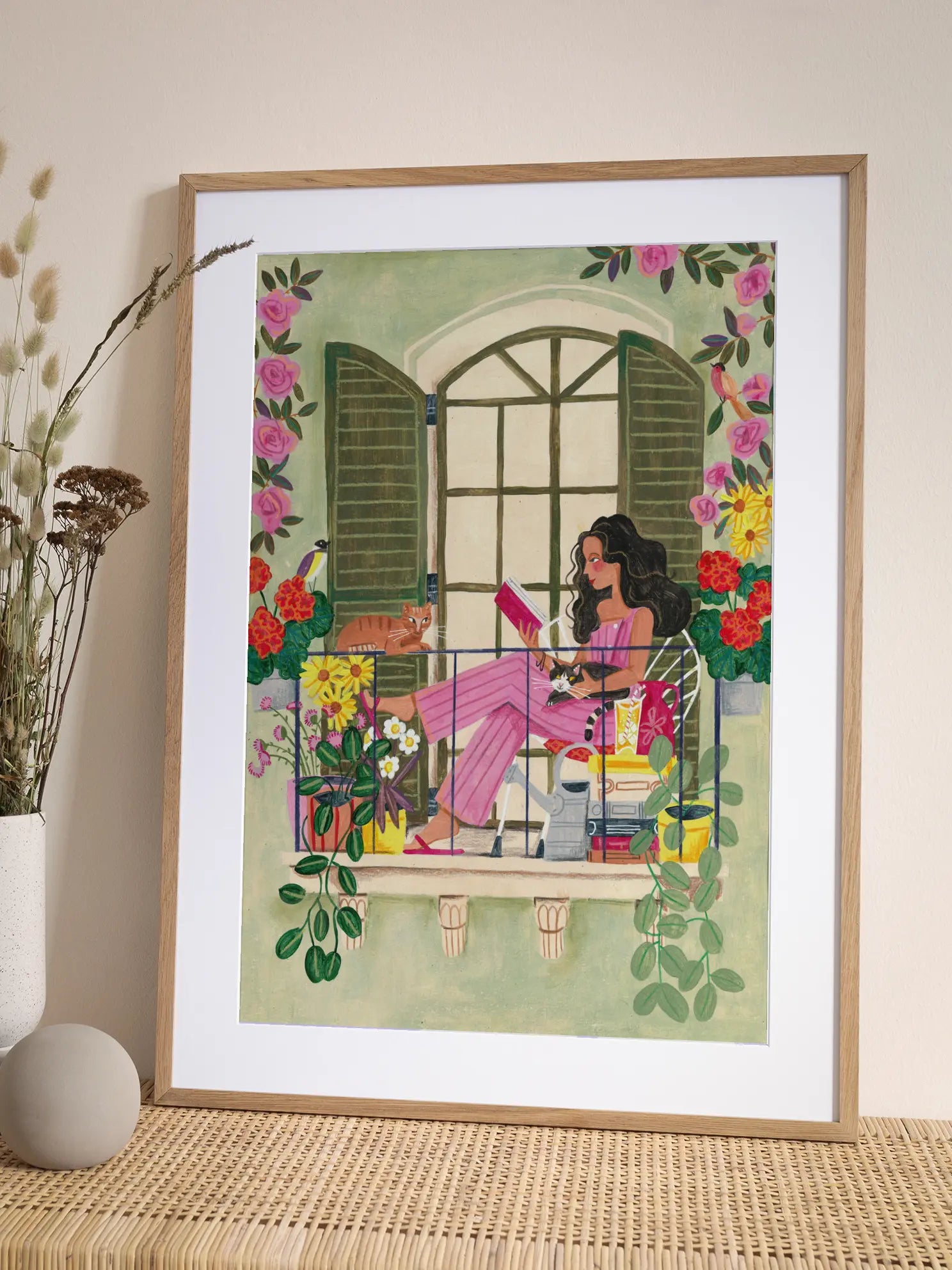 Balcony Reader Poster