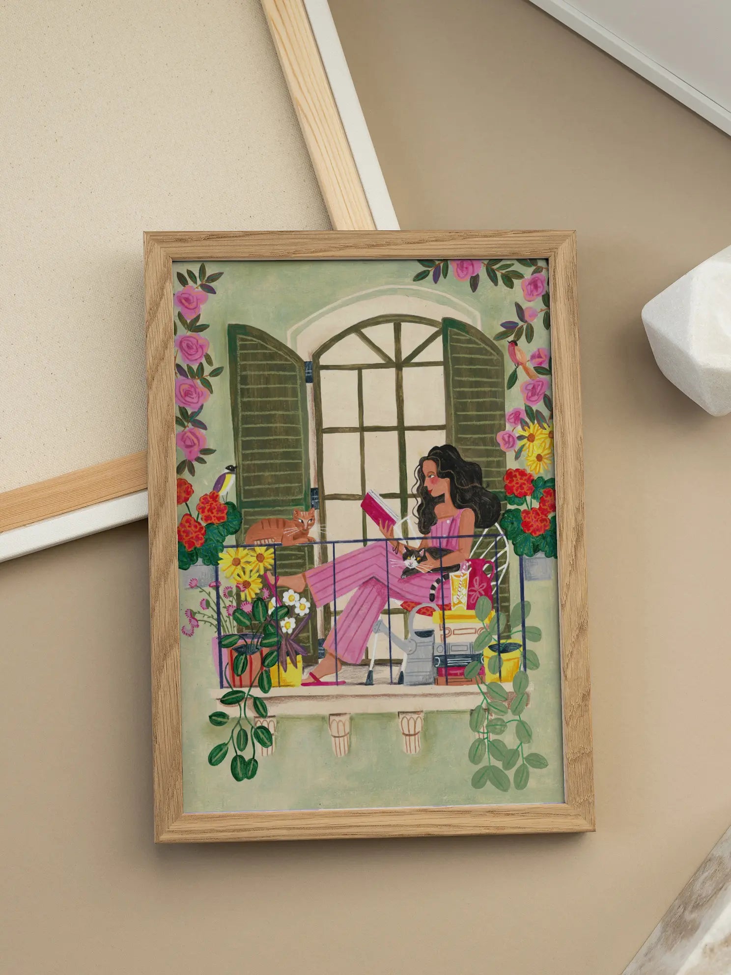 Balcony Reader Poster