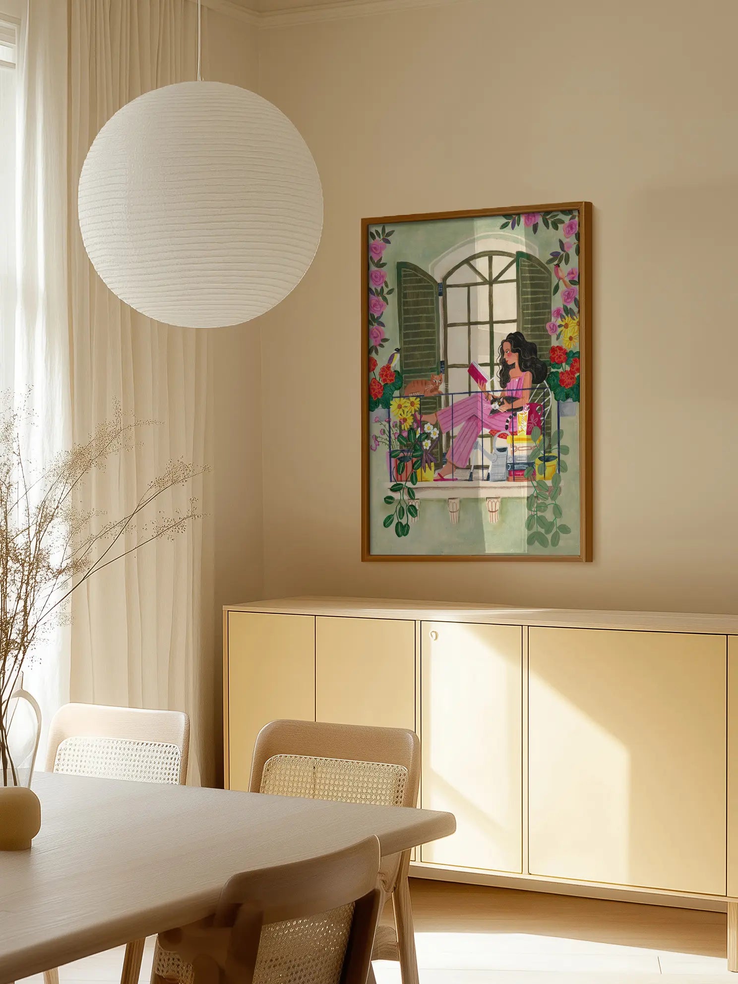Balcony Reader Poster