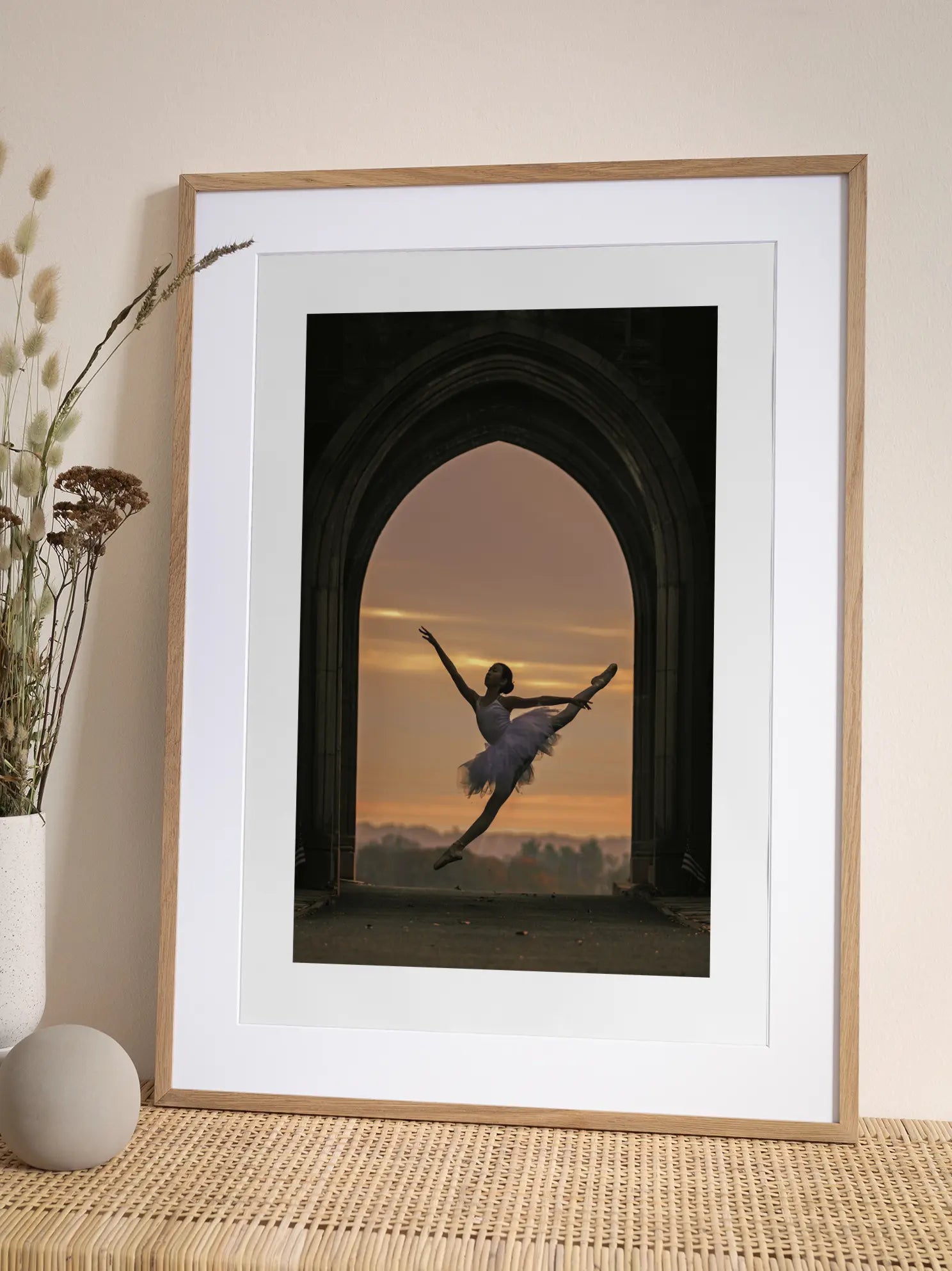 Ballerina Sunset Poster