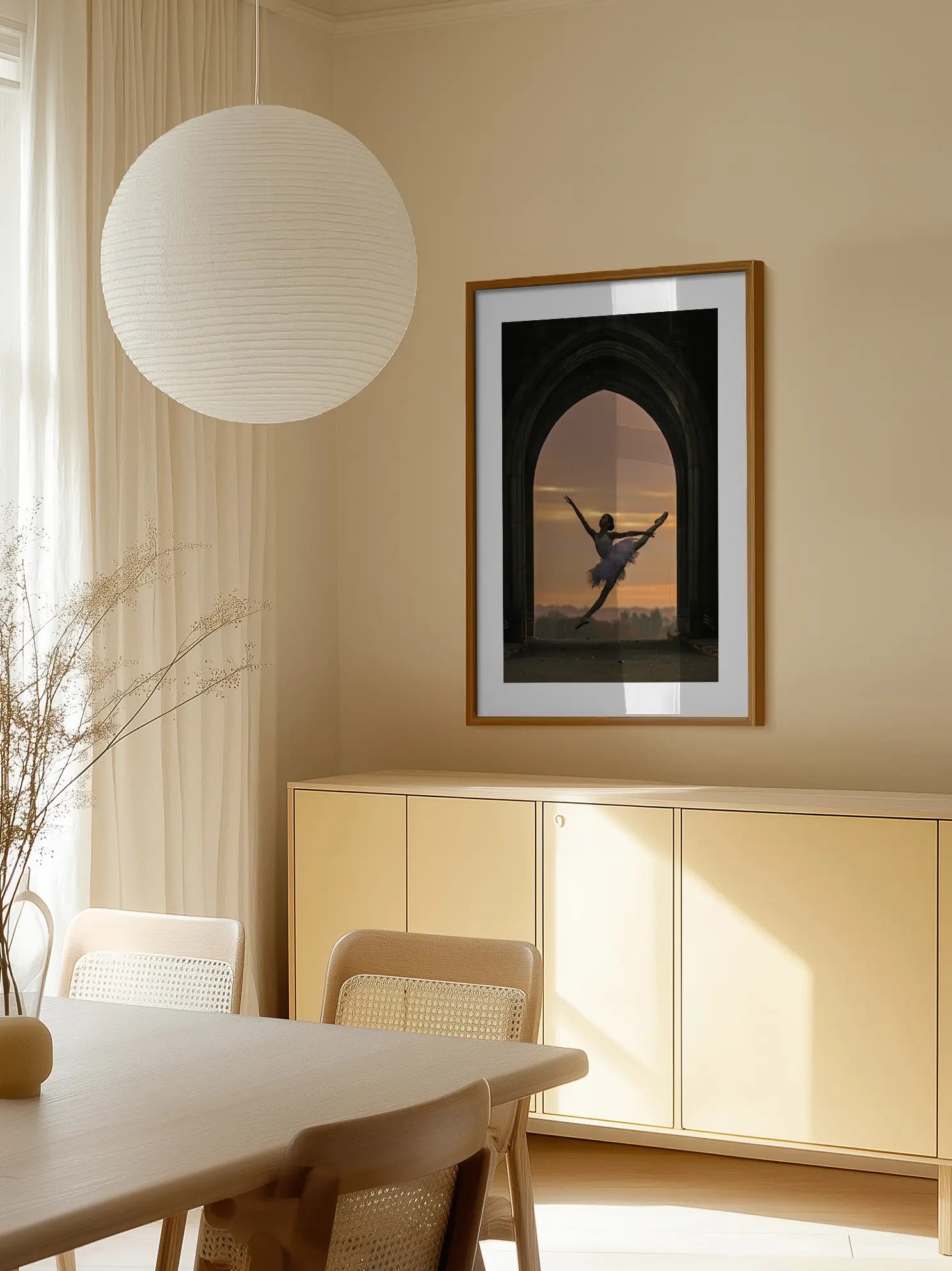Ballerina Sunset Poster