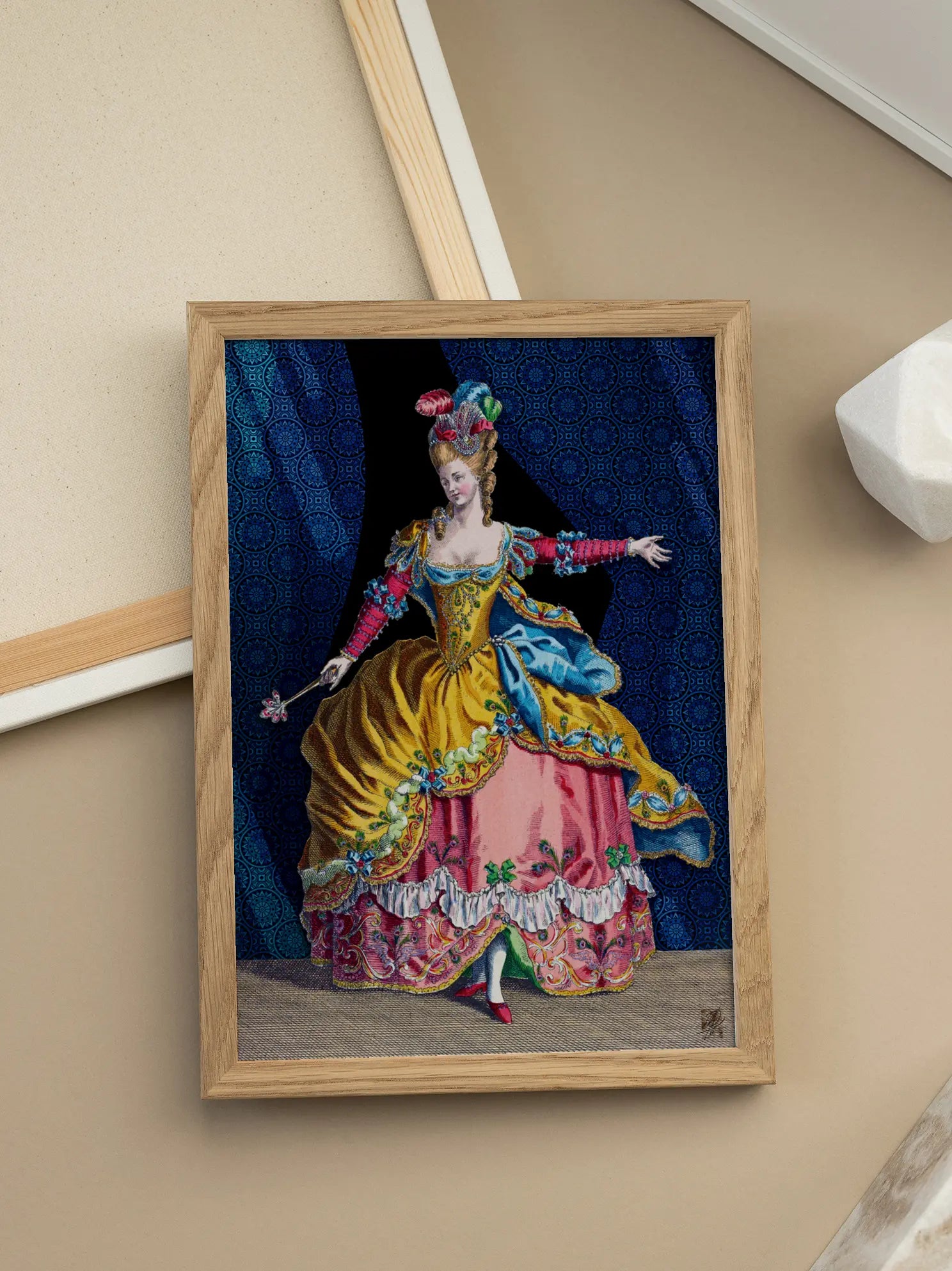 Baroque Dress Poster