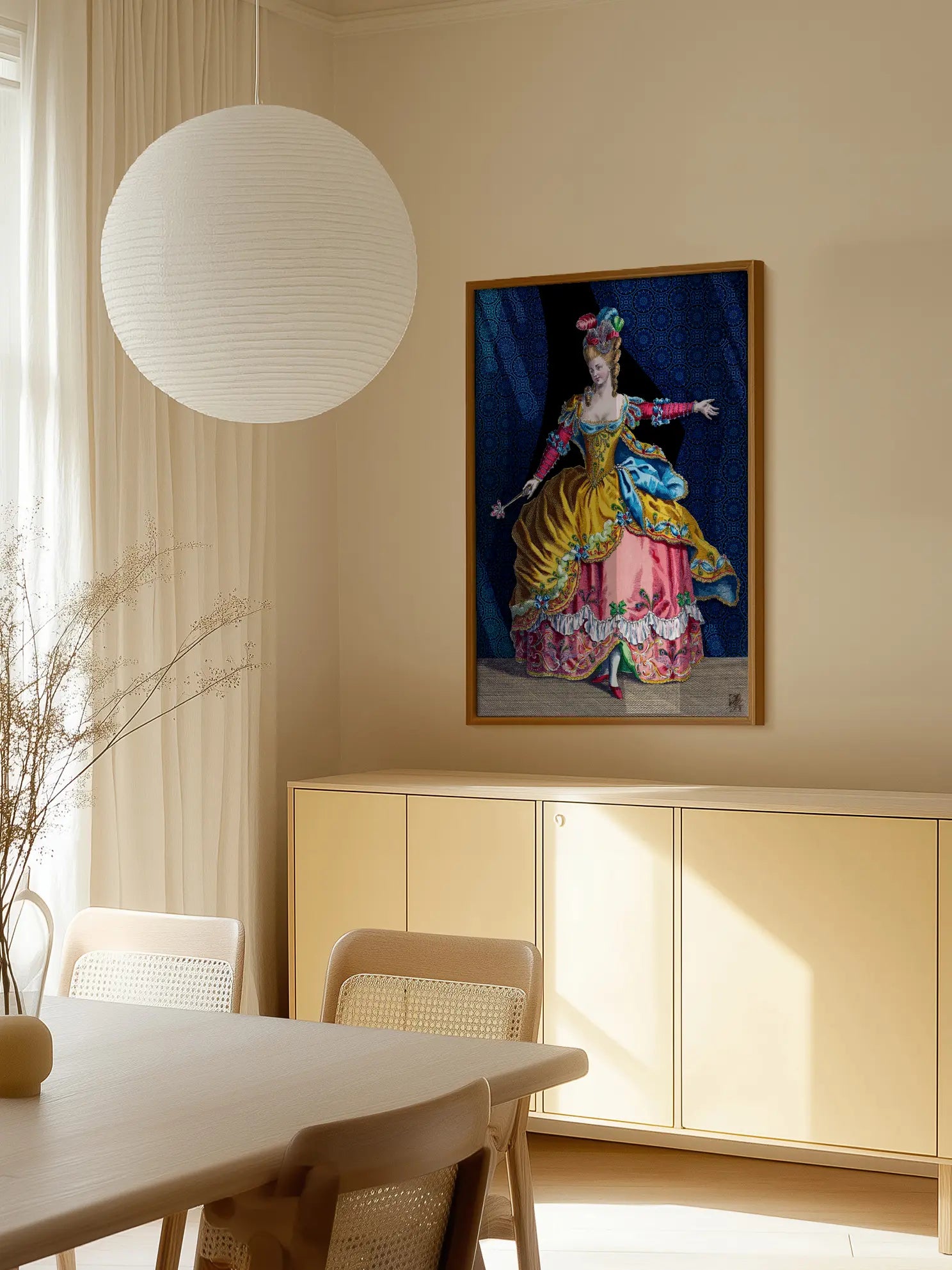 Baroque Dress Poster