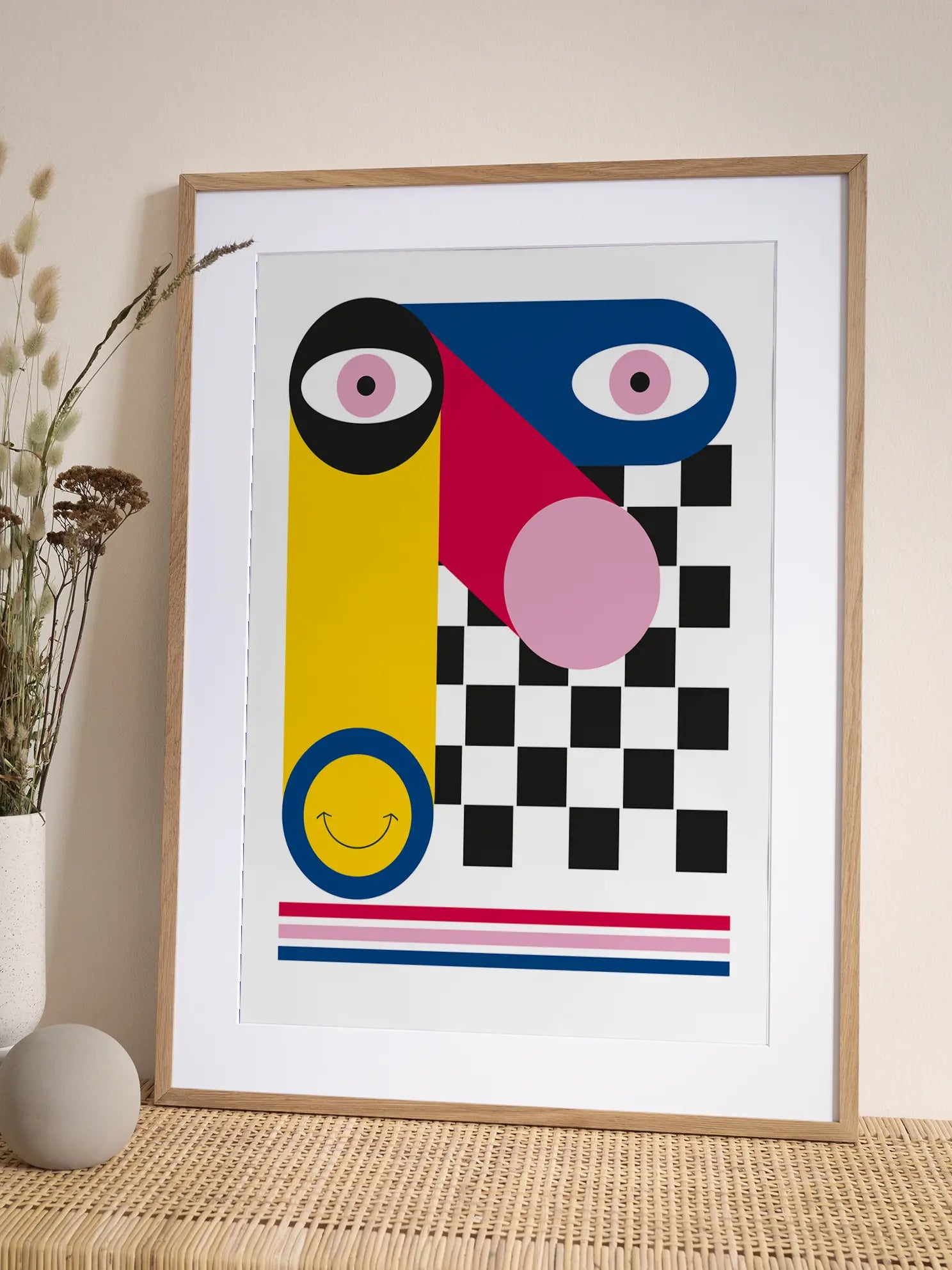 Bauhaus Face Poster