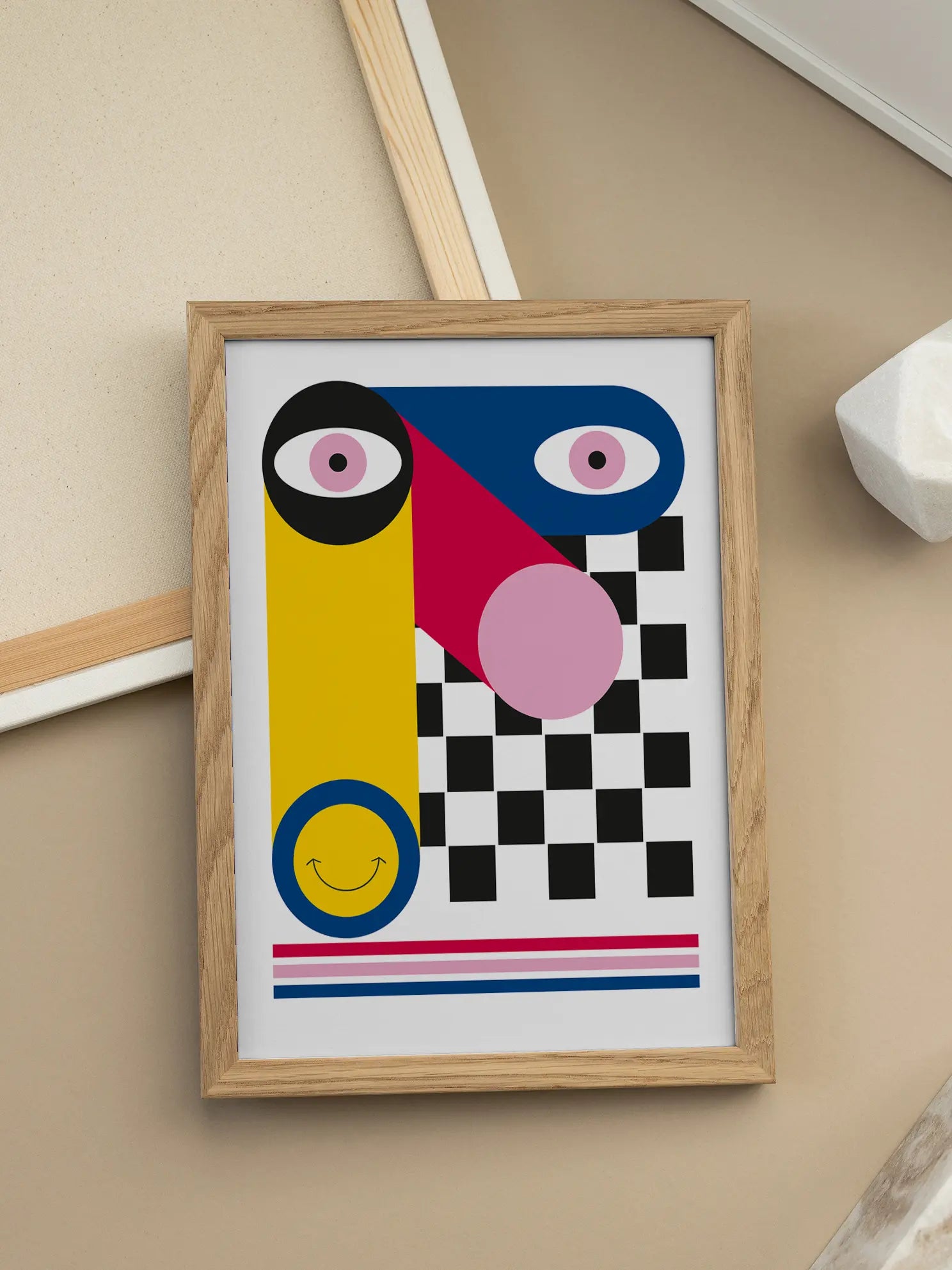 Bauhaus Face Poster
