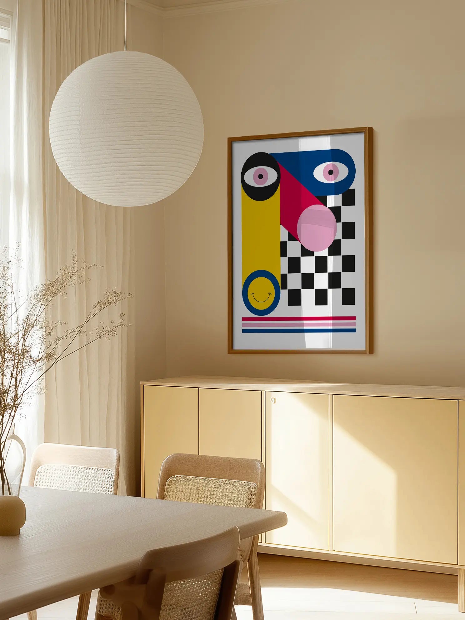 Bauhaus Face Poster