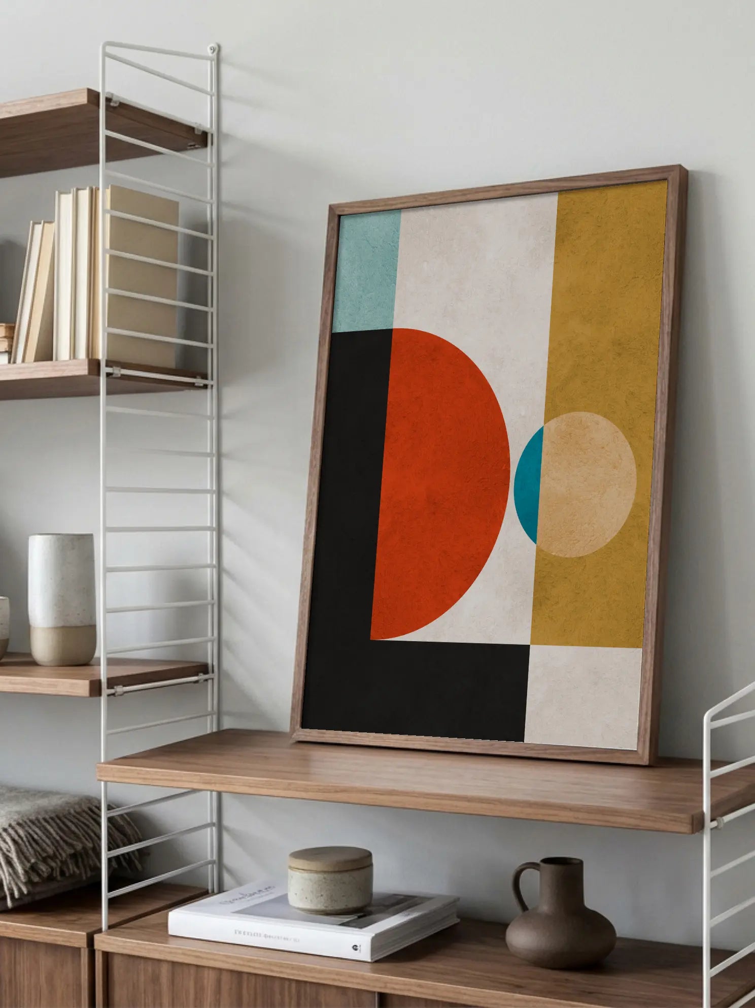 Bauhaus Geometric Harmony No10 Poster
