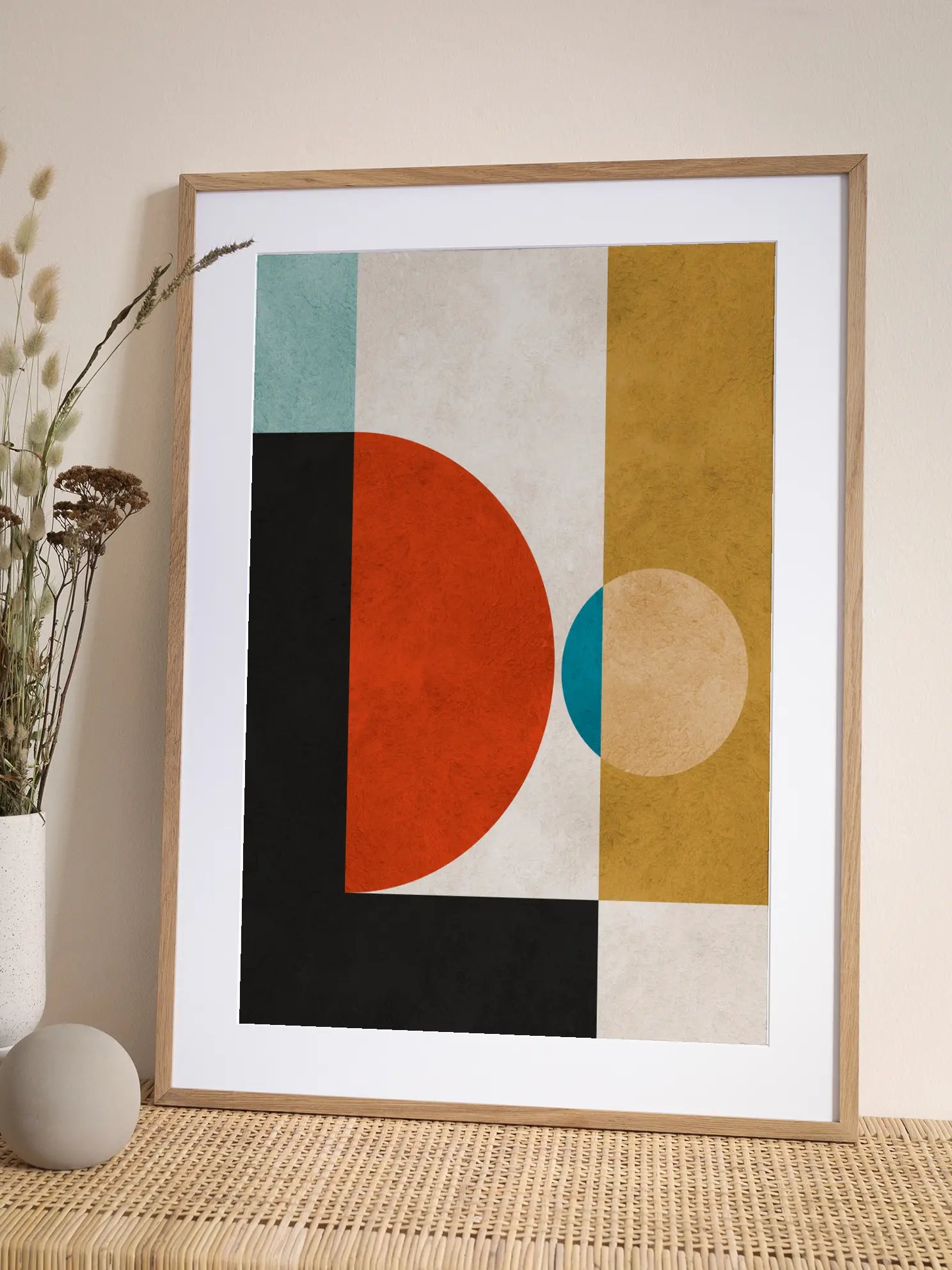Bauhaus Geometric Harmony No10 Poster